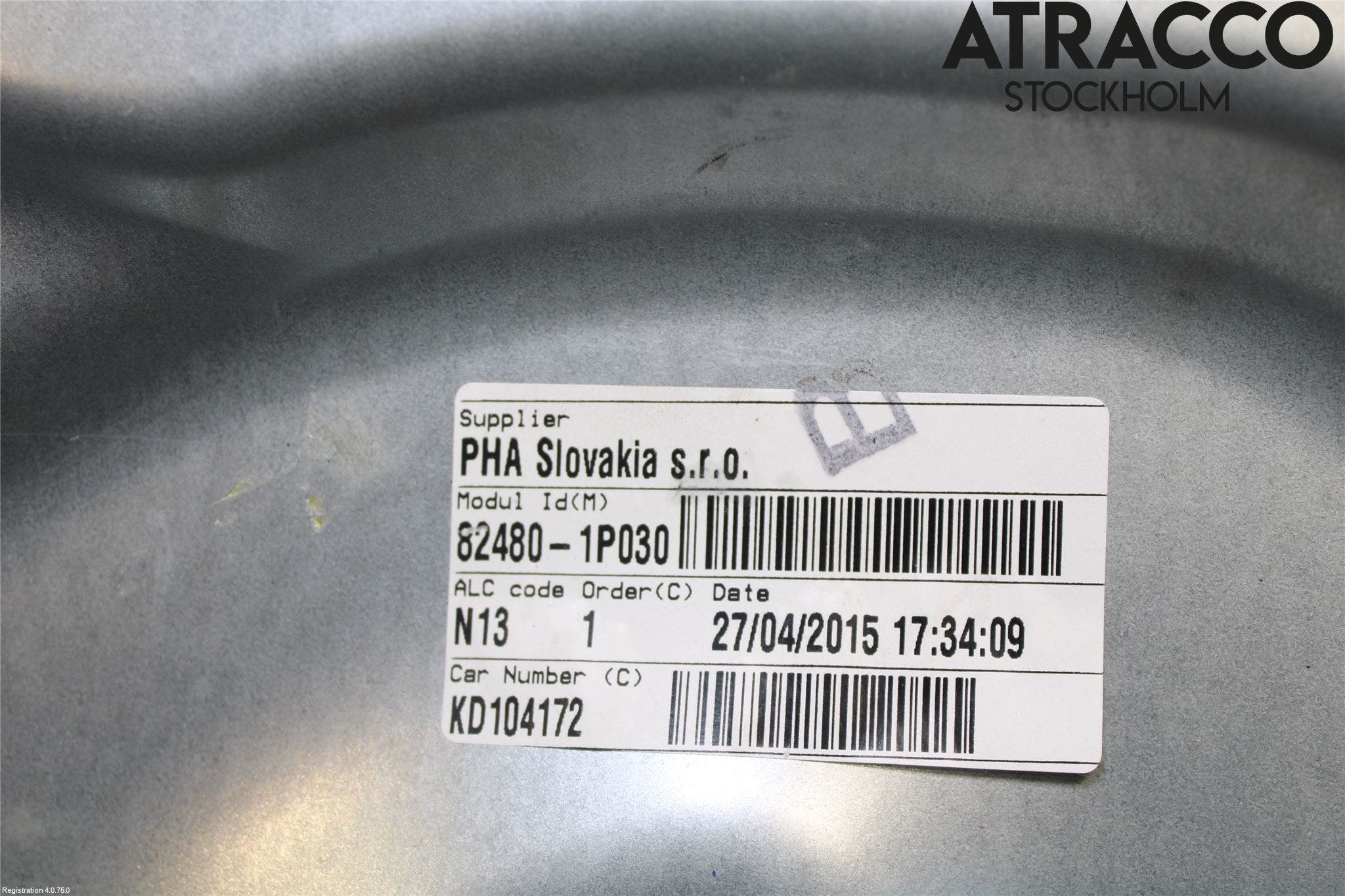 Kia VENGA 10-19 Fönsterhissmekanism