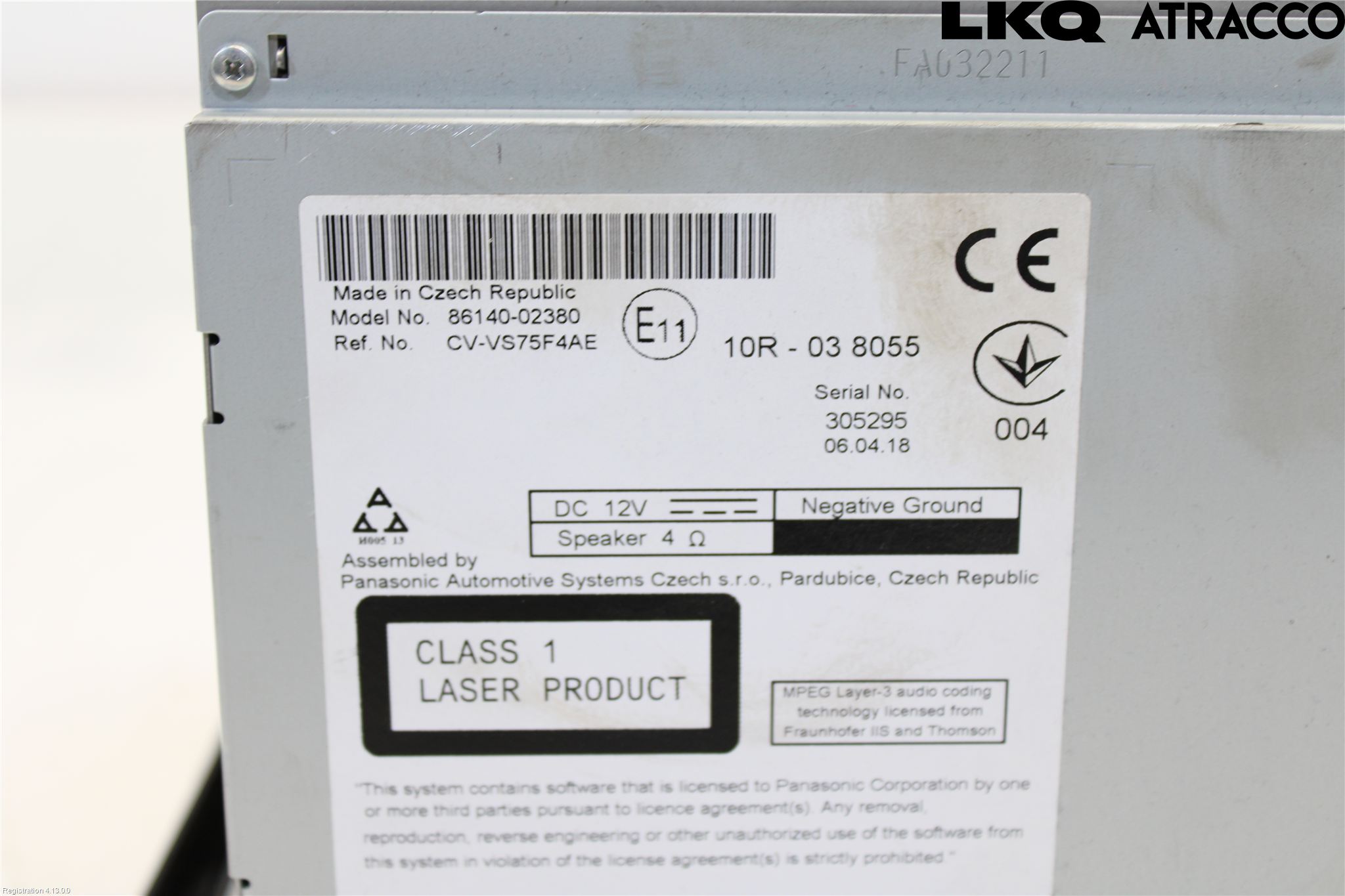Toyota AURIS 13-19 Cd Radio - Multimediapanel