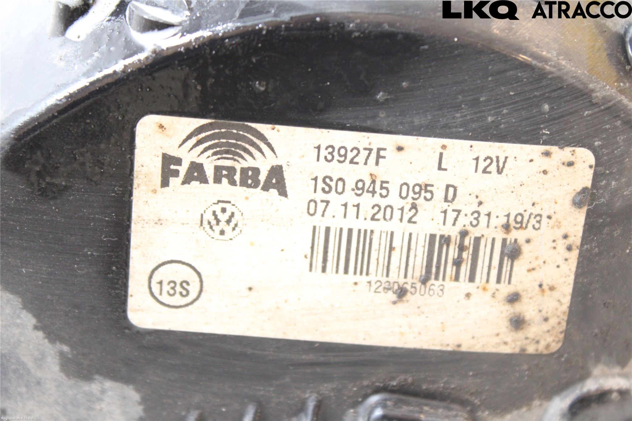 Volkswagen VW UP! / E-UP! Bakljus Vänster