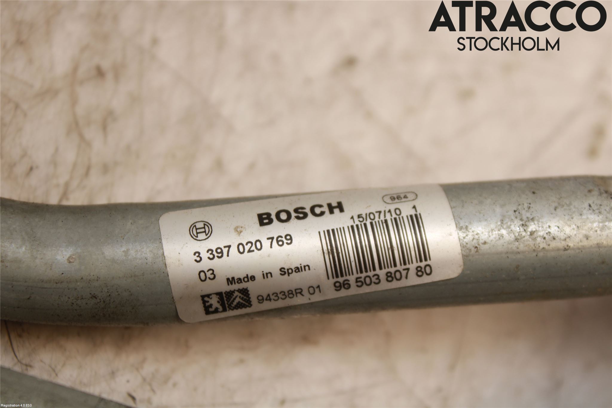 Peugeot 207 Torkarmekanism Vindruta