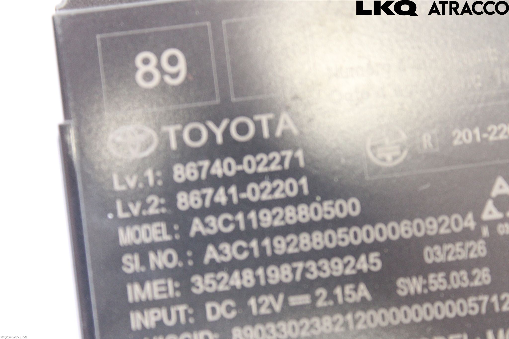 Toyota YARIS XP21 20- Styrenhet Övrigt
