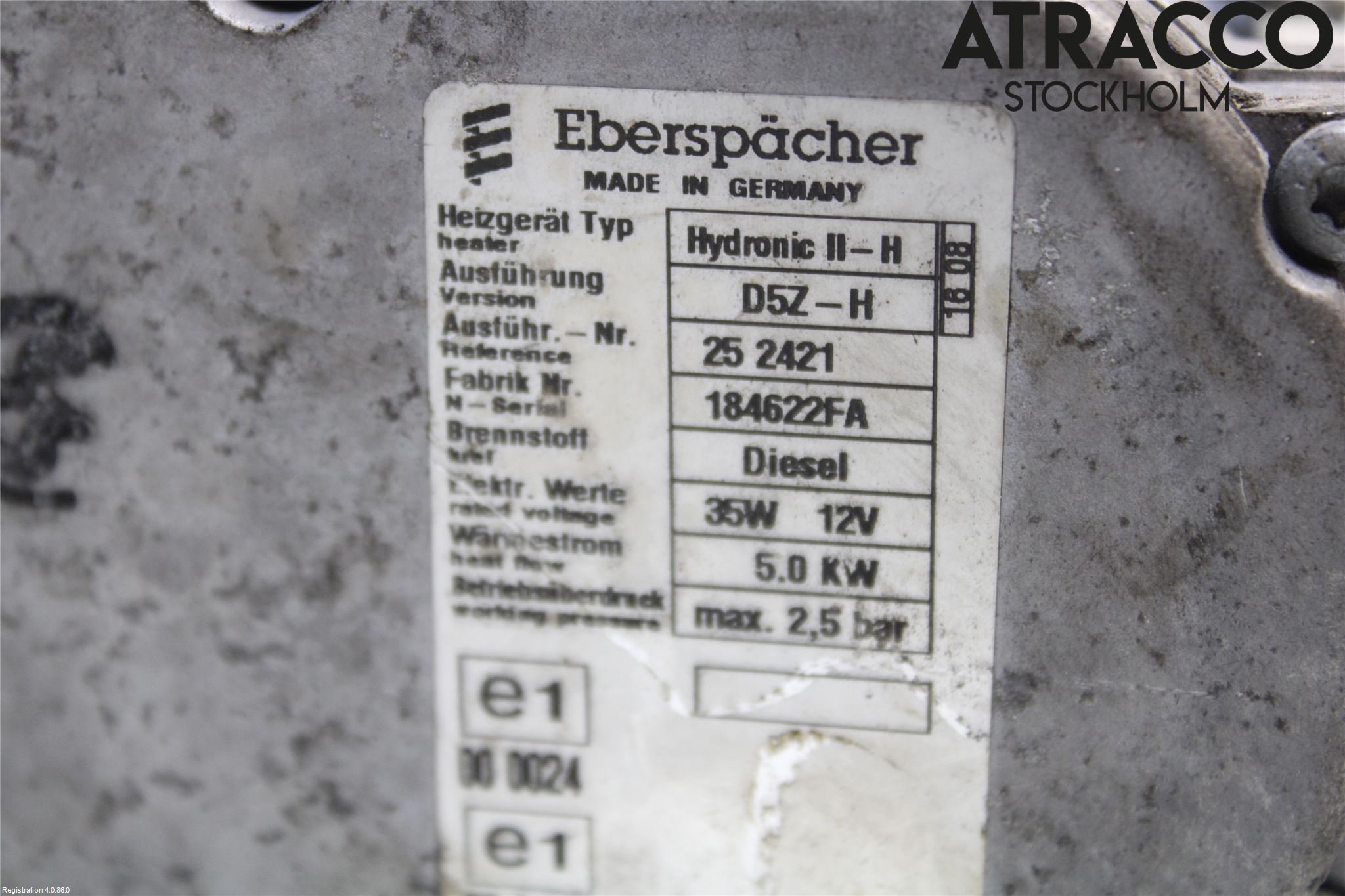 Toyota AURIS 07-09 Dieselvärmare