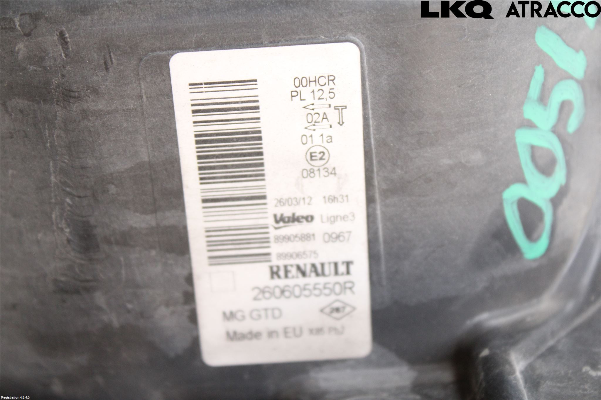 Renault CLIO III  06-09 Strålkastare Vänster