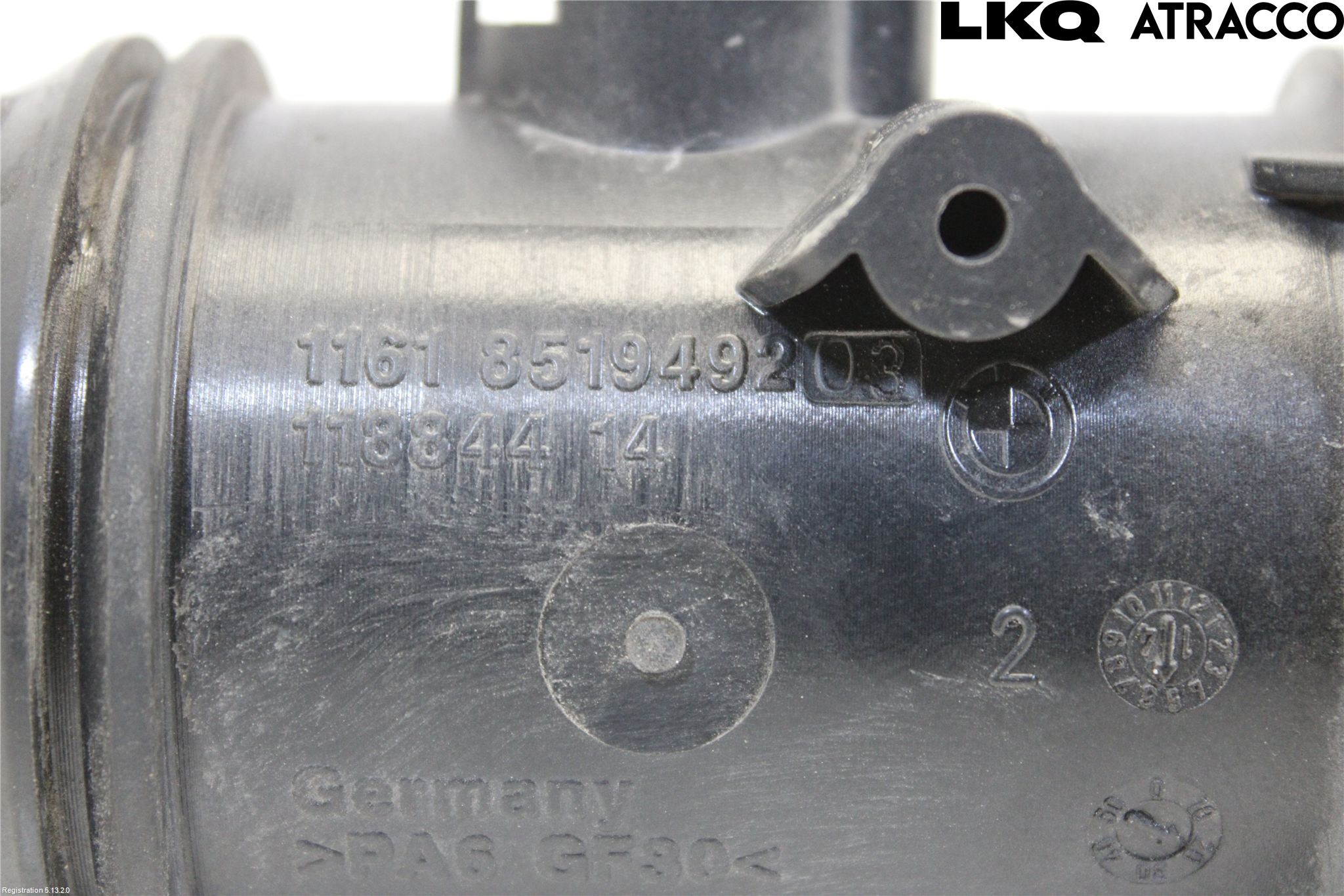 BMW 3 F30/F31/F80 12-19 Laddluft-Intercoolerrör