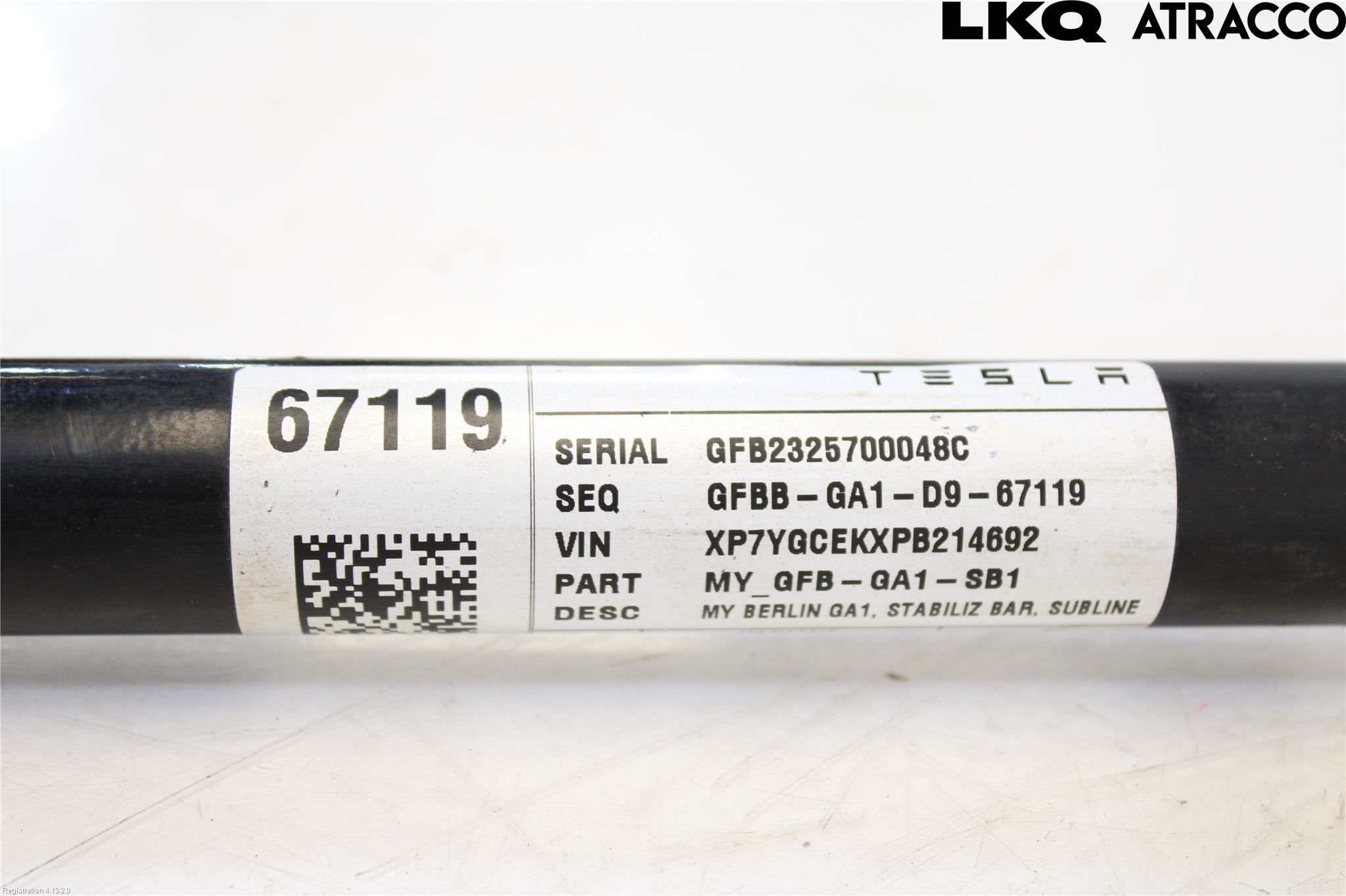 Tesla MODEL Y 21- Krängningshämmare Fram
