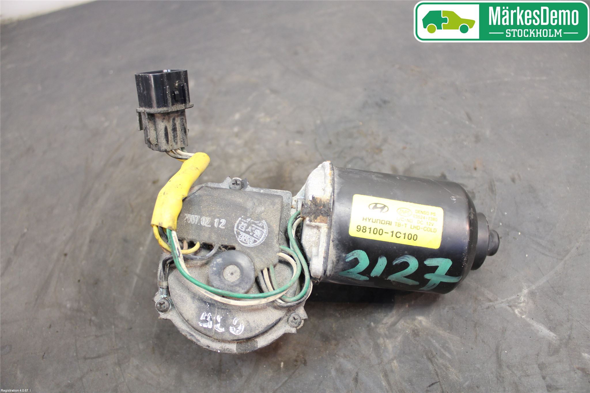 Hyundai GETZ Torkarmotor Vindruta