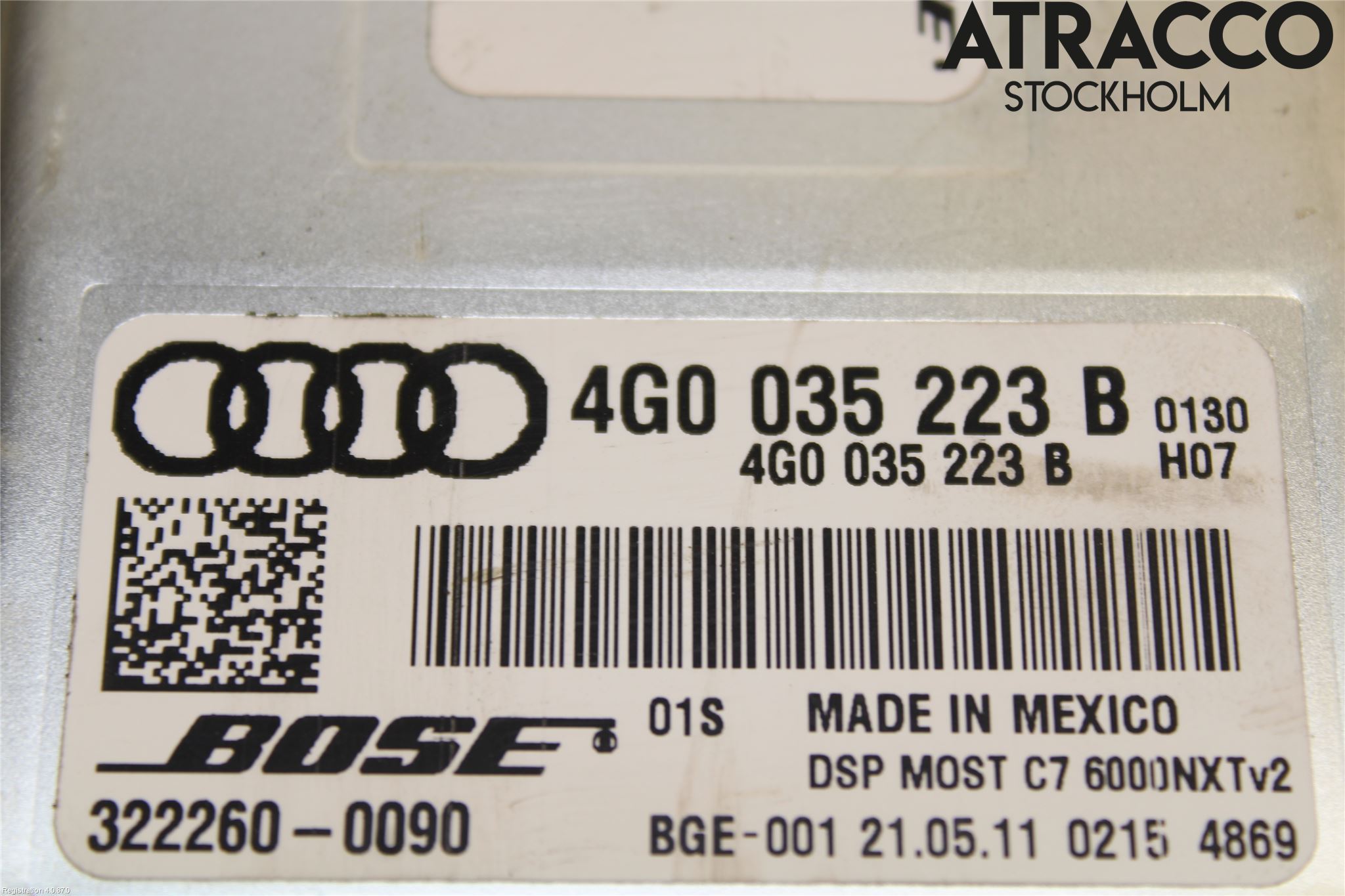 Audi A6/S6 4G 11-18 Radio-Stereo Förstärkare