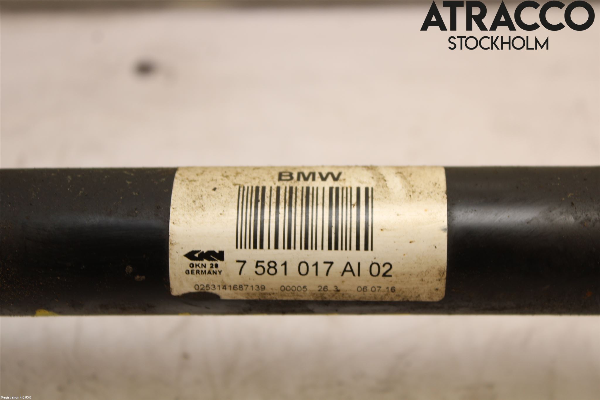 BMW 5 F10/F11/F18 09-17 Drivaxel Bak Vänster