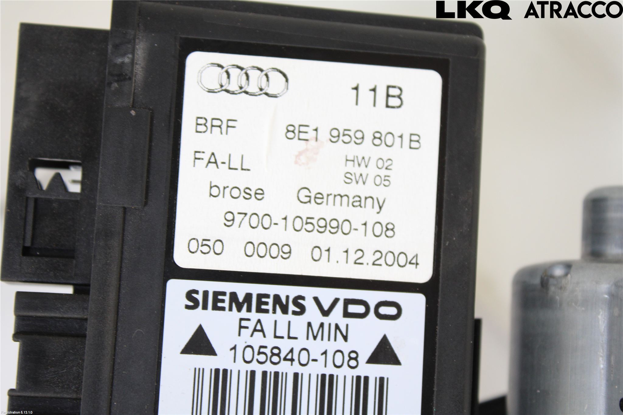 Audi A4/S4 05-07 Fönsterhiss El Kompl