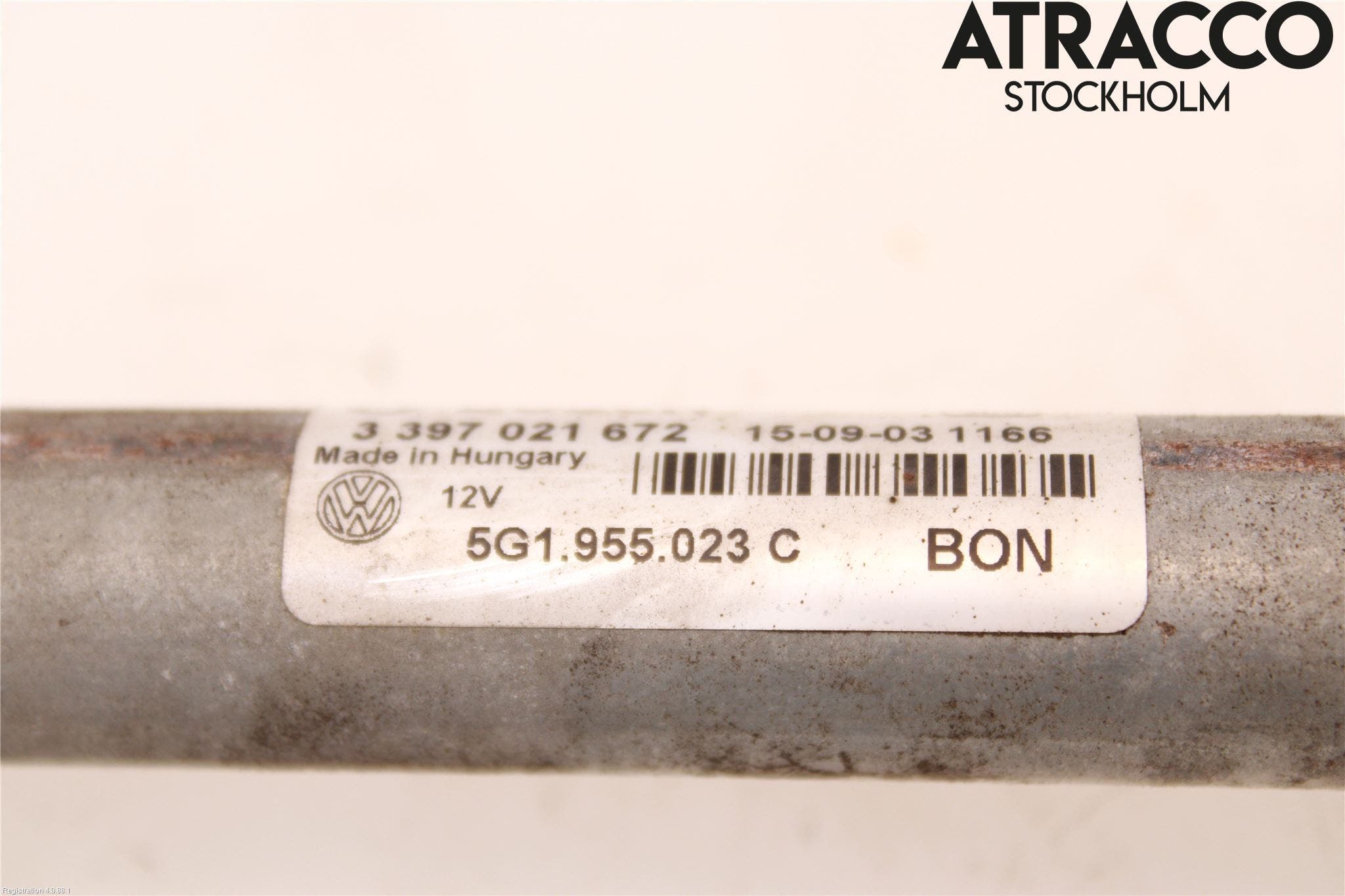 Volkswagen VW GOLF / E-GOLF VII 13-20 Torkarmekanism Vindruta