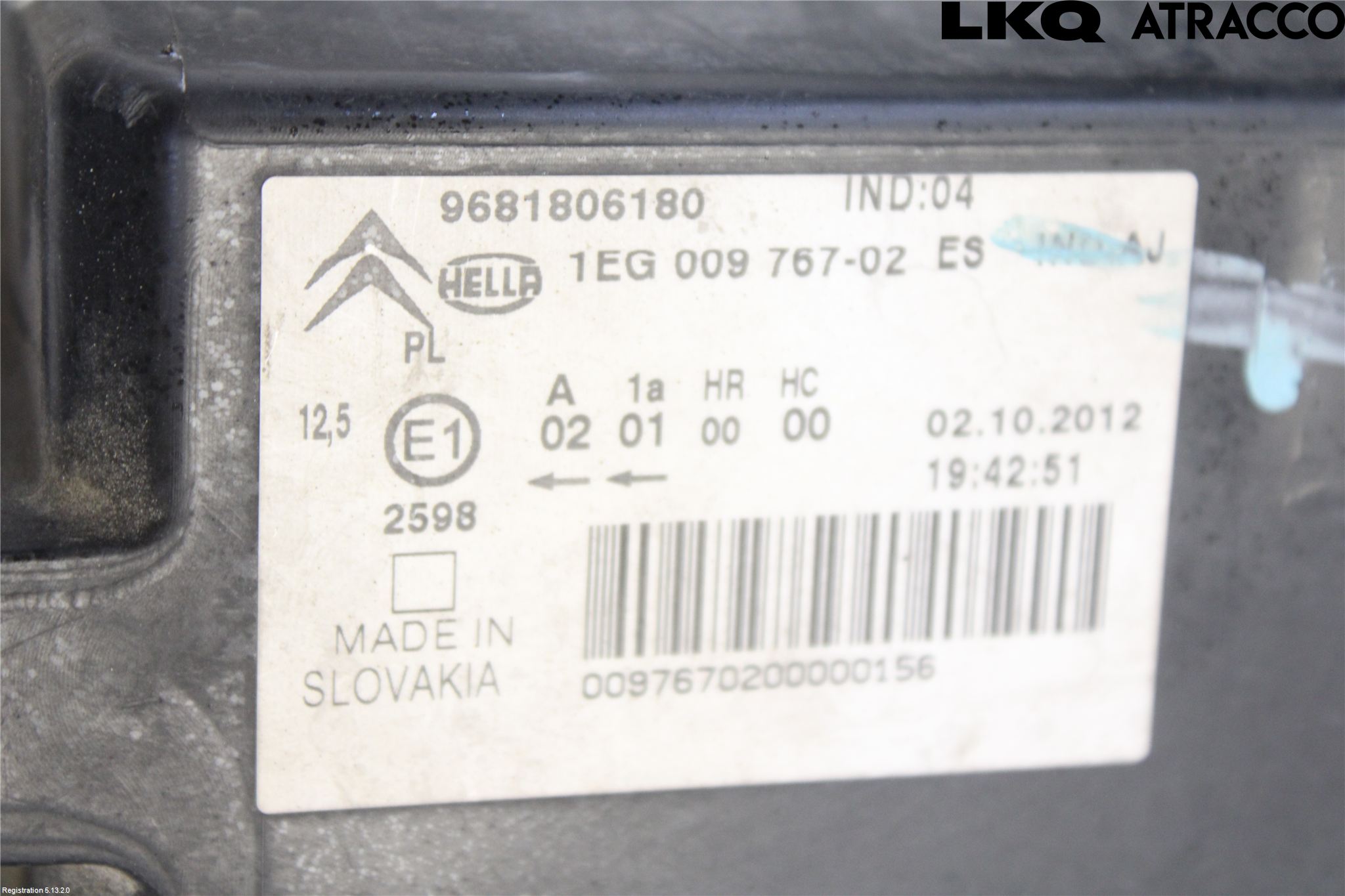 Citroen C3 PICASSO Strålkastare Höger