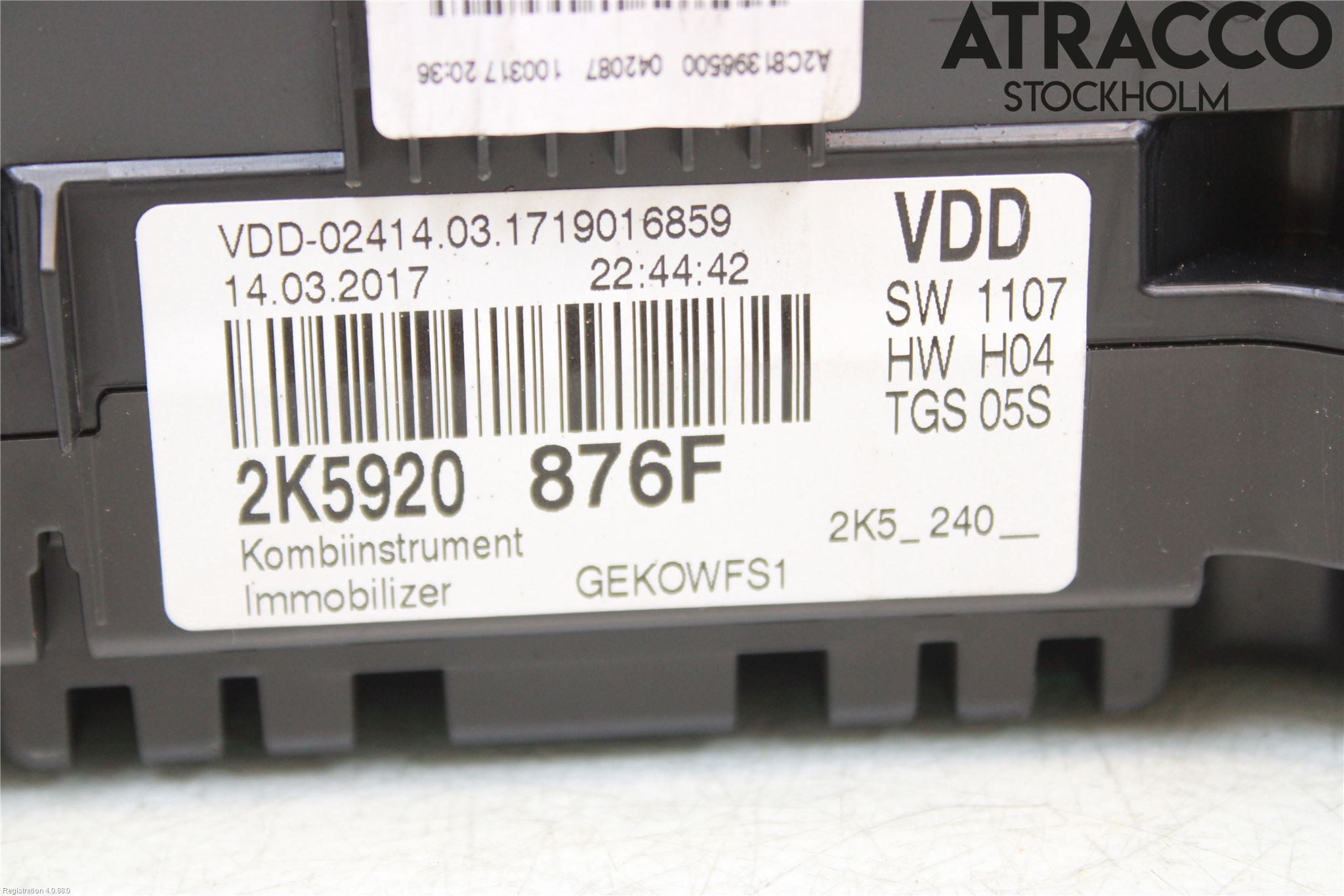 Volkswagen VW CADDY 16-20 Instrument Komb