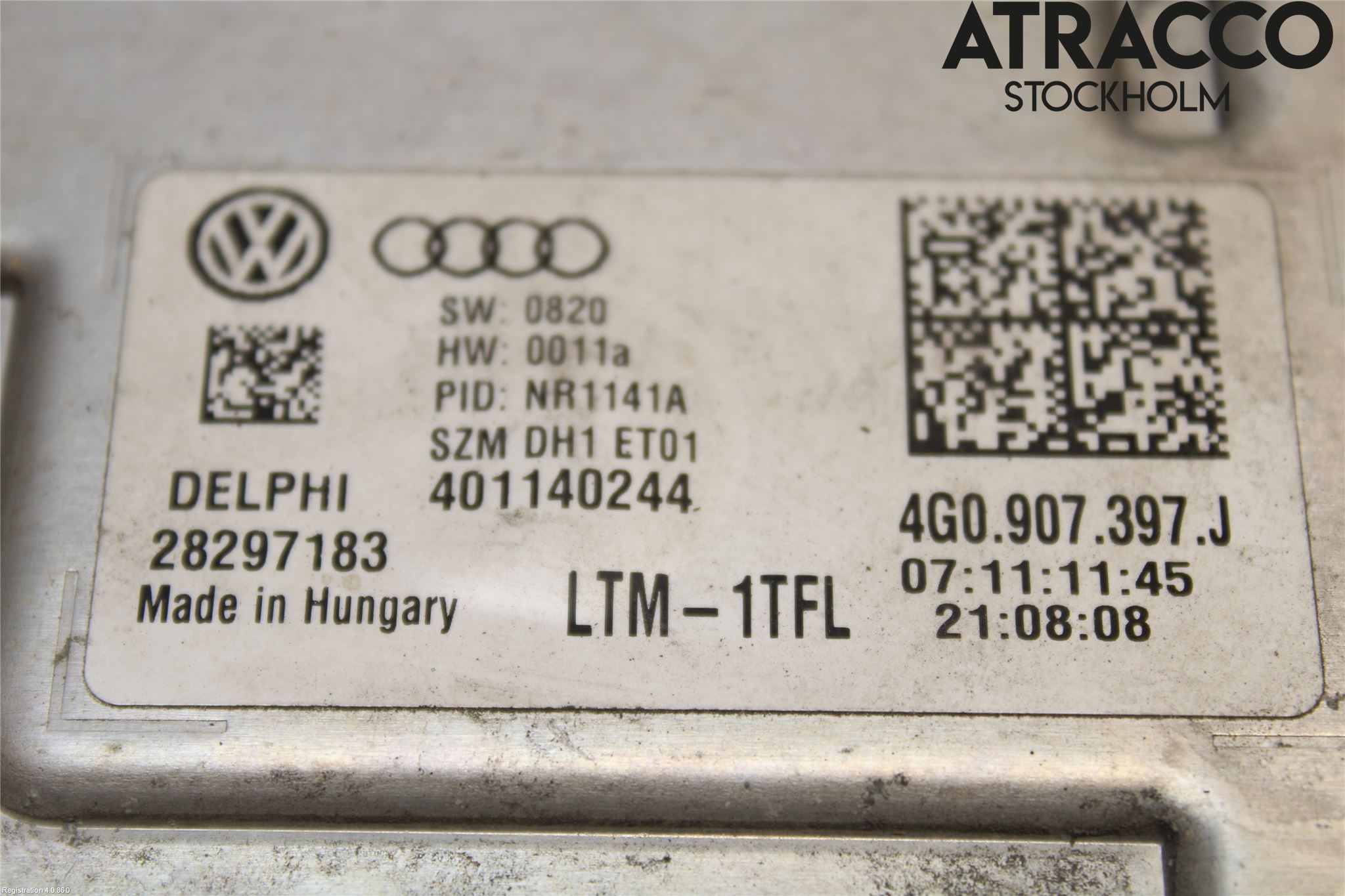 Volkswagen VW PASSAT CC 08-16 Styrenhet Strålkastare