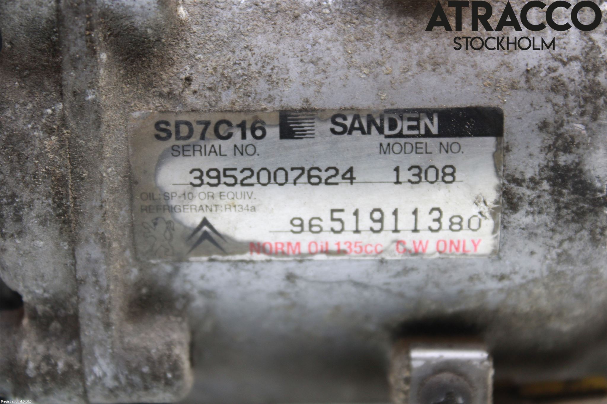 Citroen C4 GRAND PICASSO 07-13 Ac Kompressor