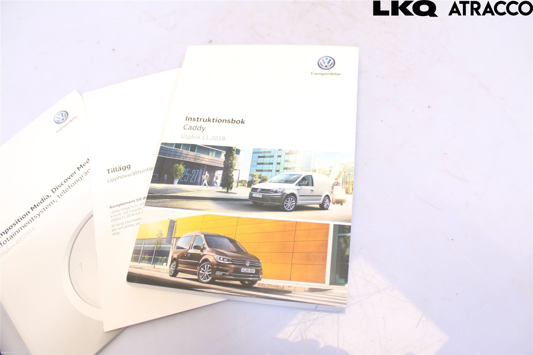 Volkswagen VW CADDY 16-20 Instruktionsbok