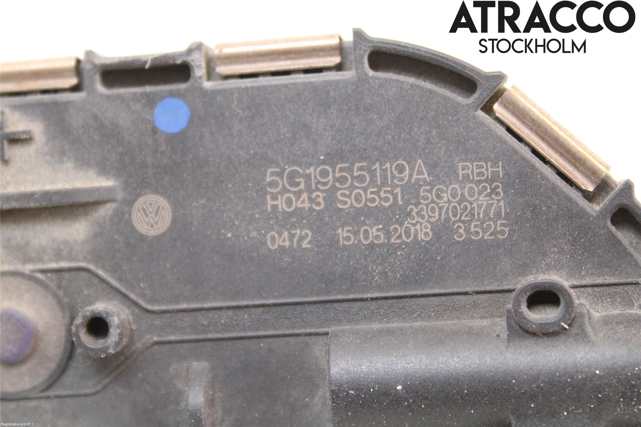 Volkswagen VW GOLF / E-GOLF VII 13-20 Torkarmotor Vindruta