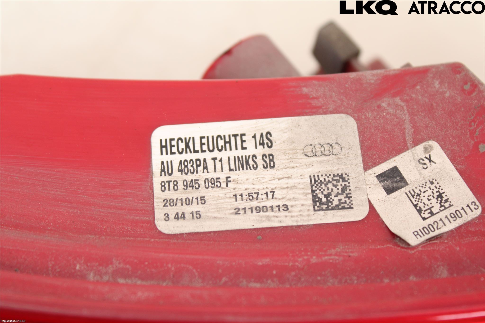 Audi S5 07- Bakljus Vänster