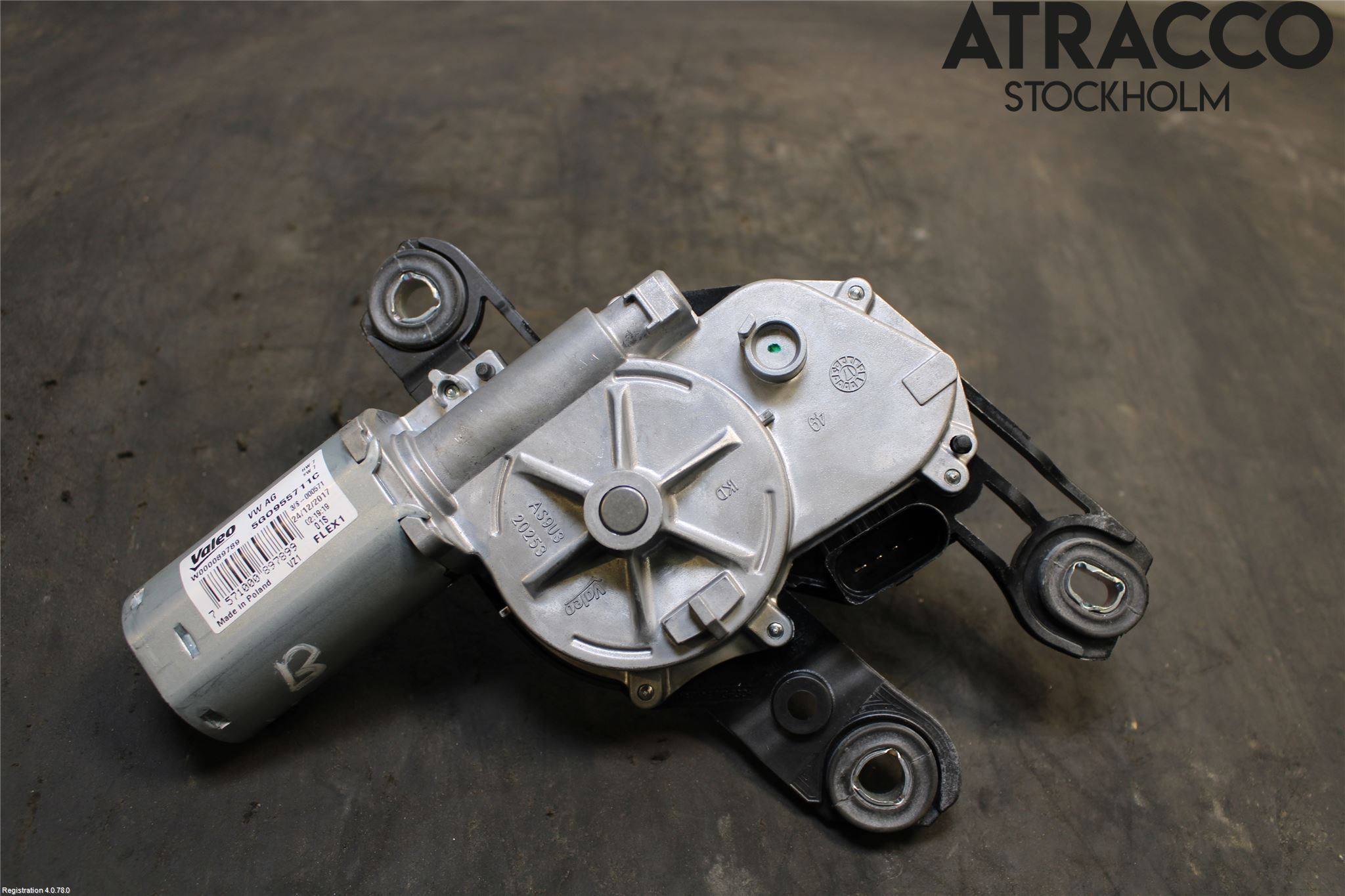 Volkswagen VW PASSAT 15-19 Torkarmotor Baklucka