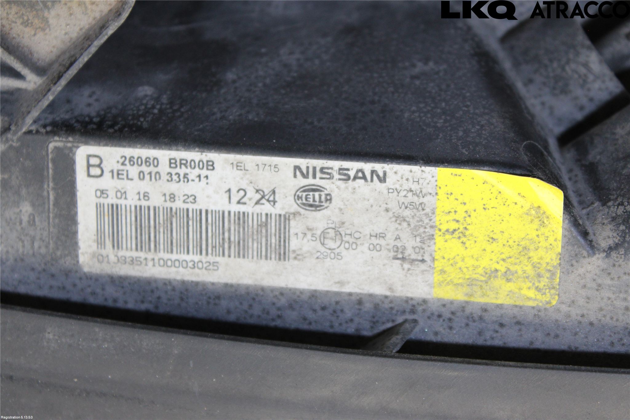 Nissan QASHQAI+2  10-14 Strålkastare Vänster
