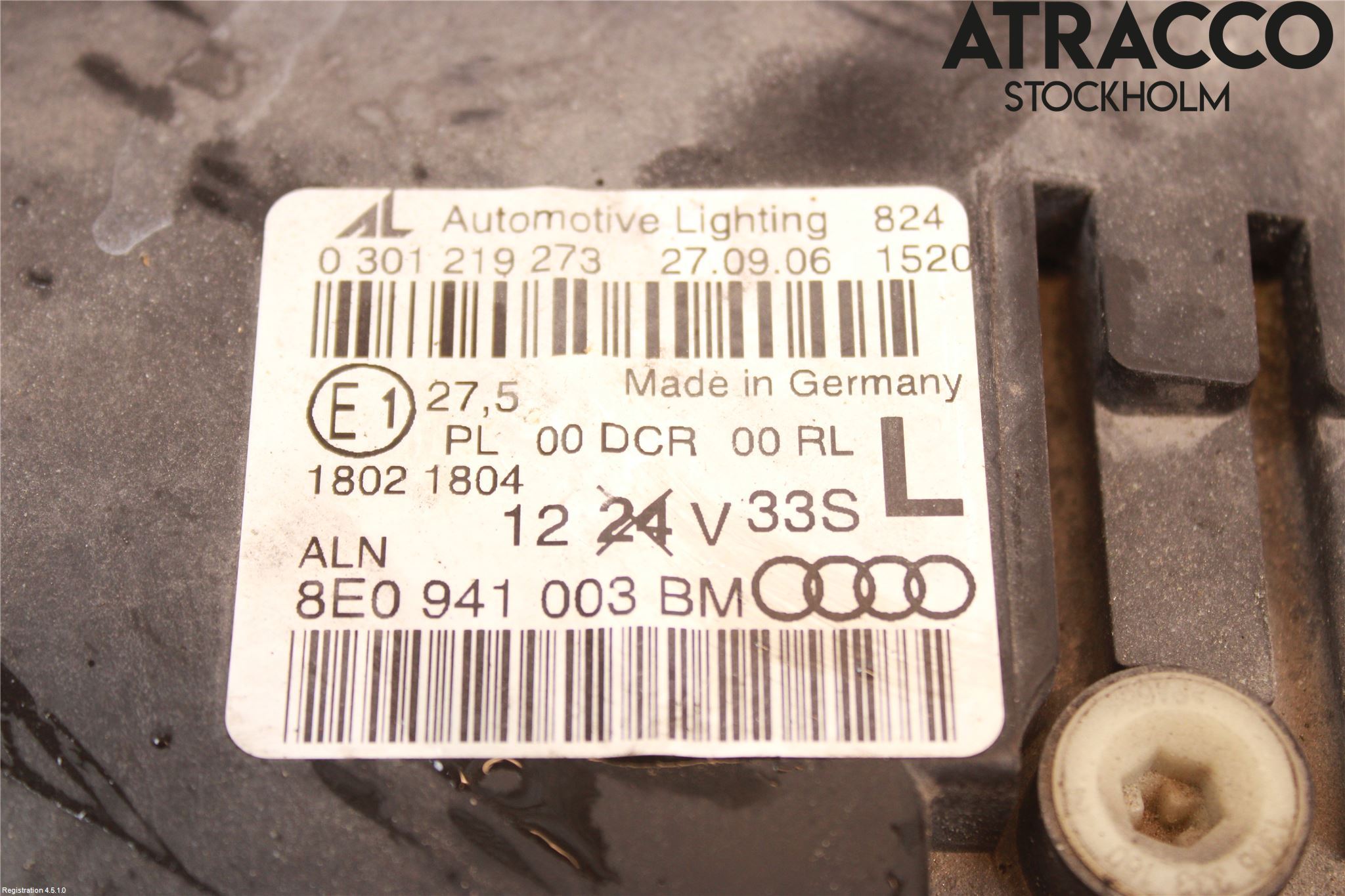 Audi A4/S4 05-07 Strålkastare Vänster