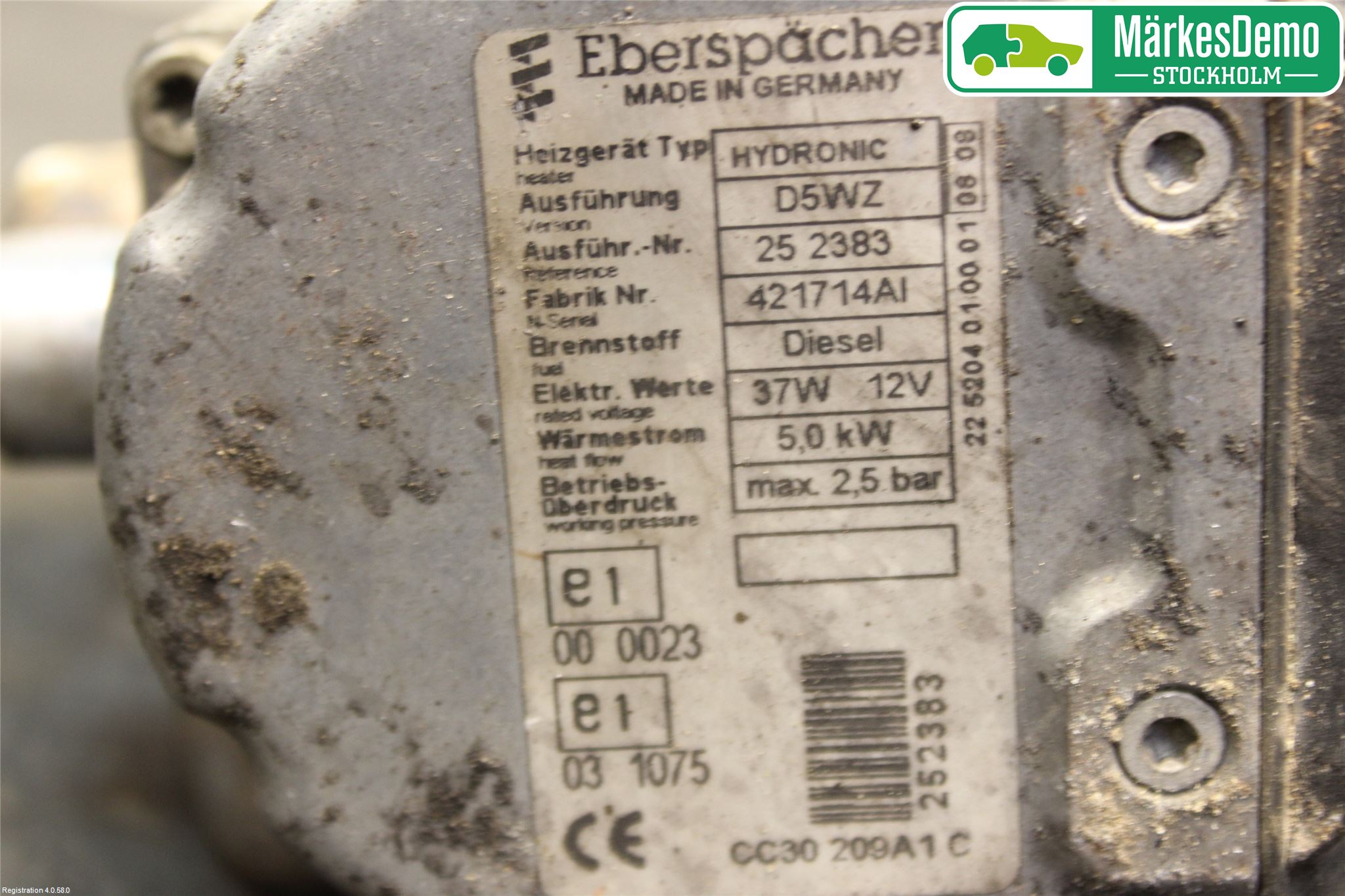 Mazda 5 05-10 Dieselvärmare