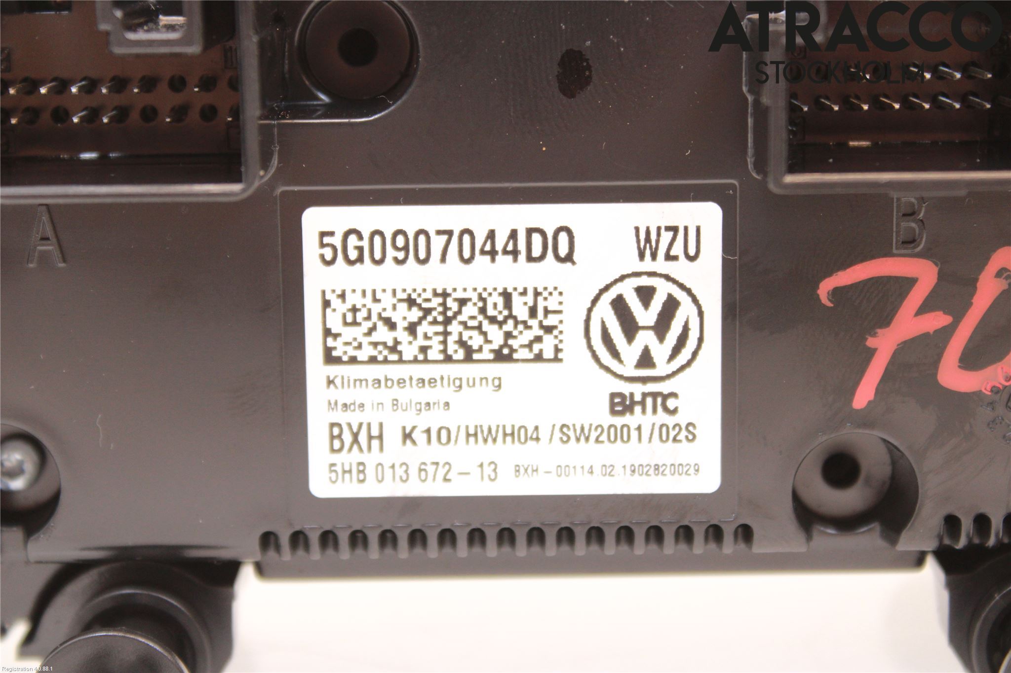 Volkswagen VW PASSAT 15-19 Ac Styrenhet Ac Manöveren