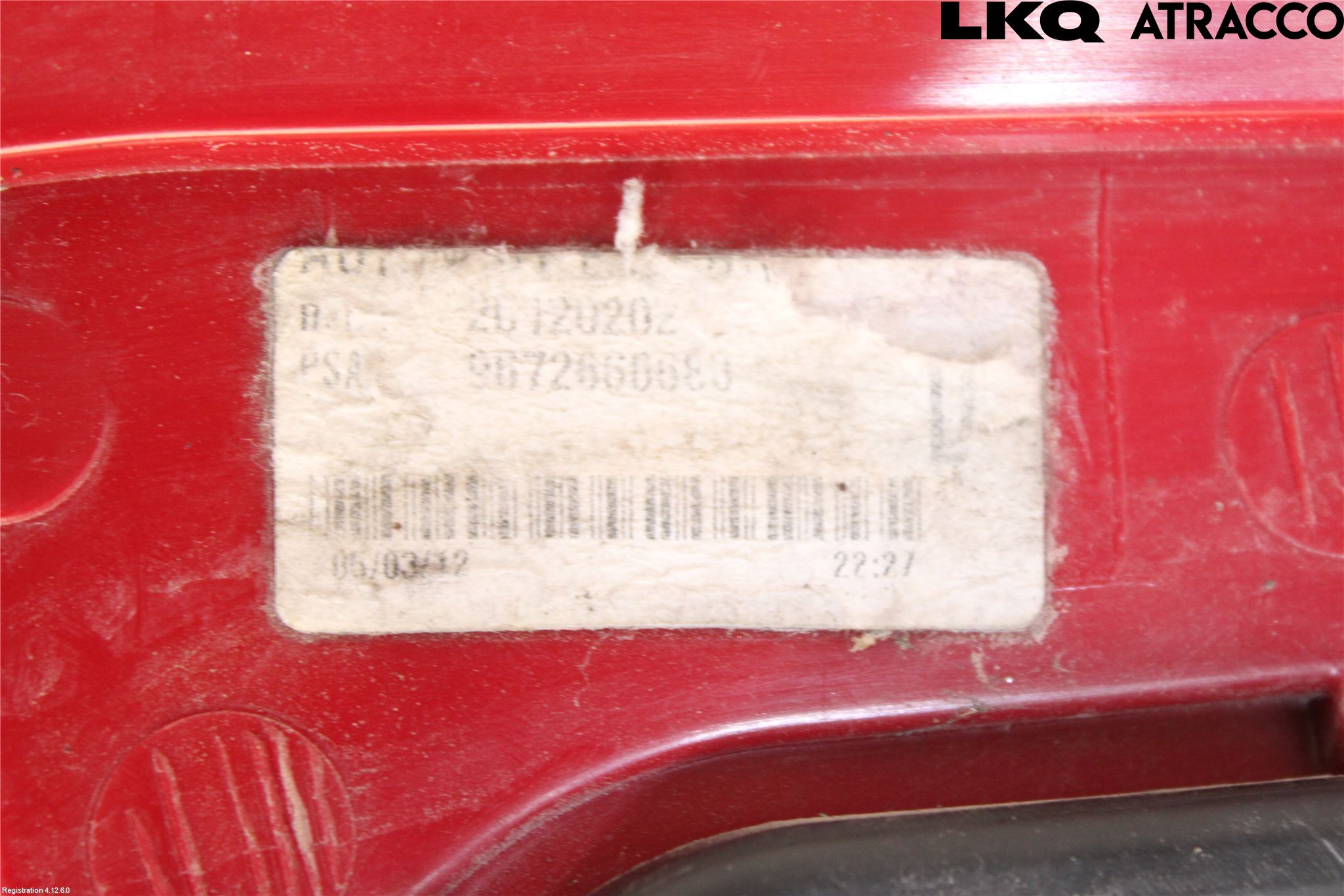 Peugeot 5008 10-16 Bakljus Höger