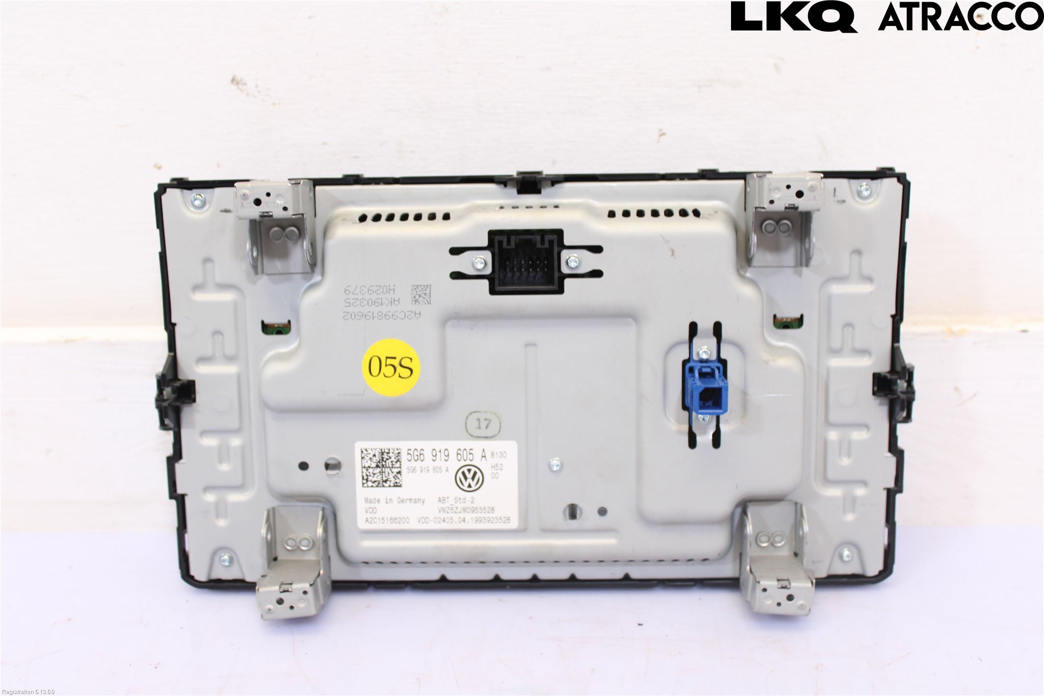 Volkswagen VW GOLF / E-GOLF VII 13-20 Multifunktionsdisplay