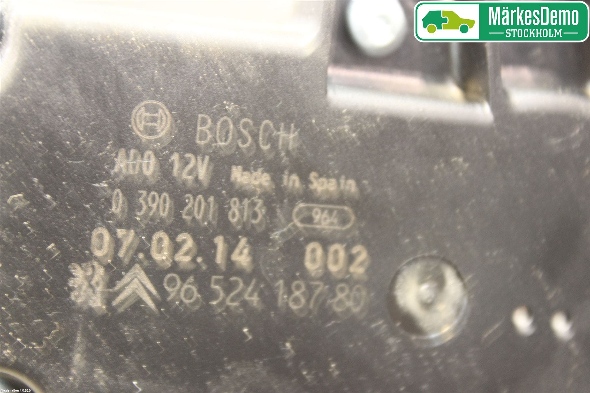 Peugeot 207 Torkarmotor Baklucka