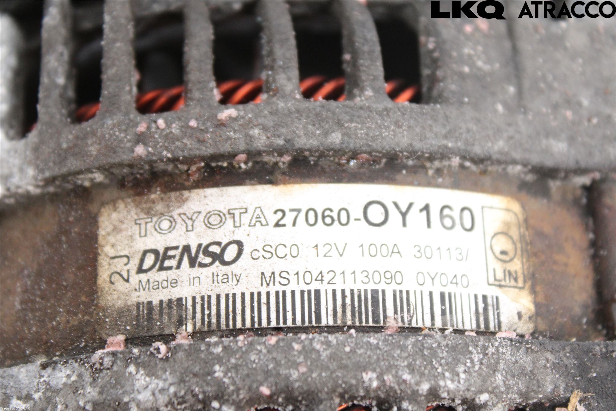 Toyota YARIS XP130 12-14 Generator