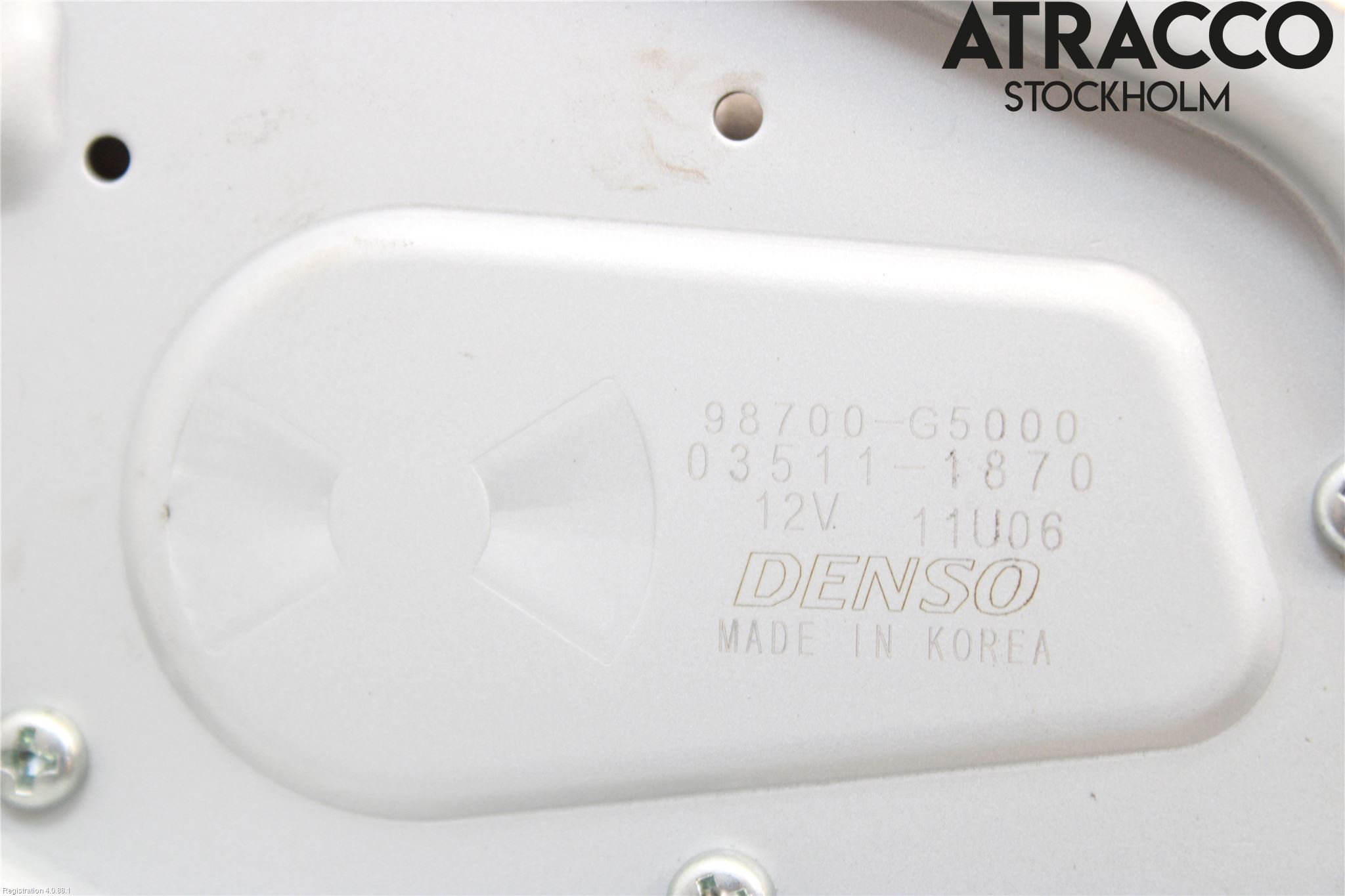 Kia NIRO (DE) 17-22 Torkarmotor Baklucka