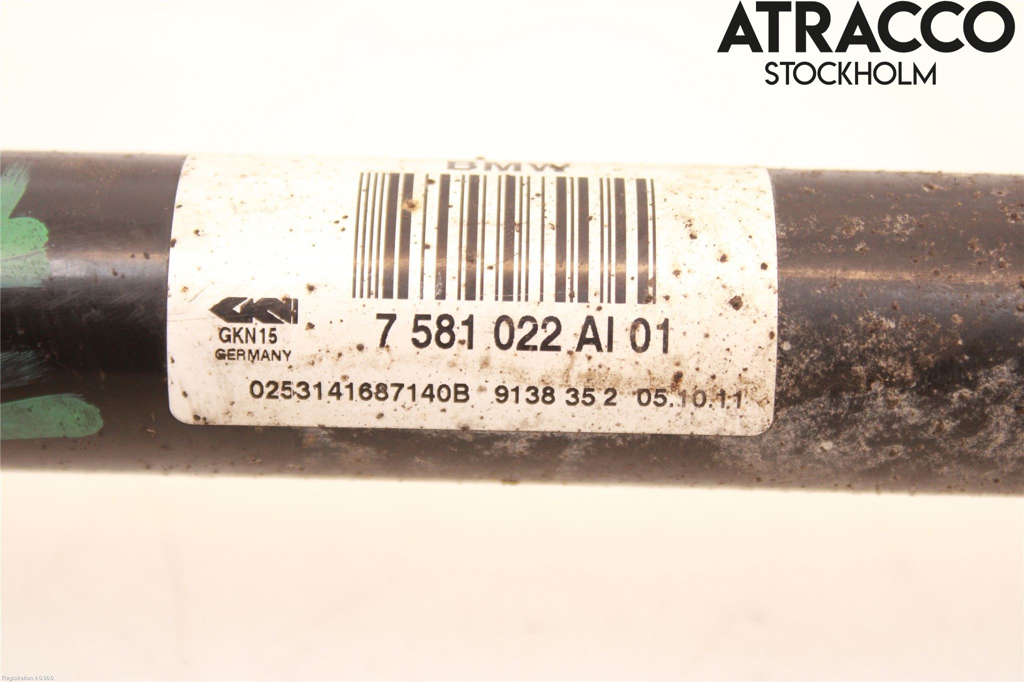 BMW 5 F10/F11/F18 09-17 Drivaxel Bak Höger