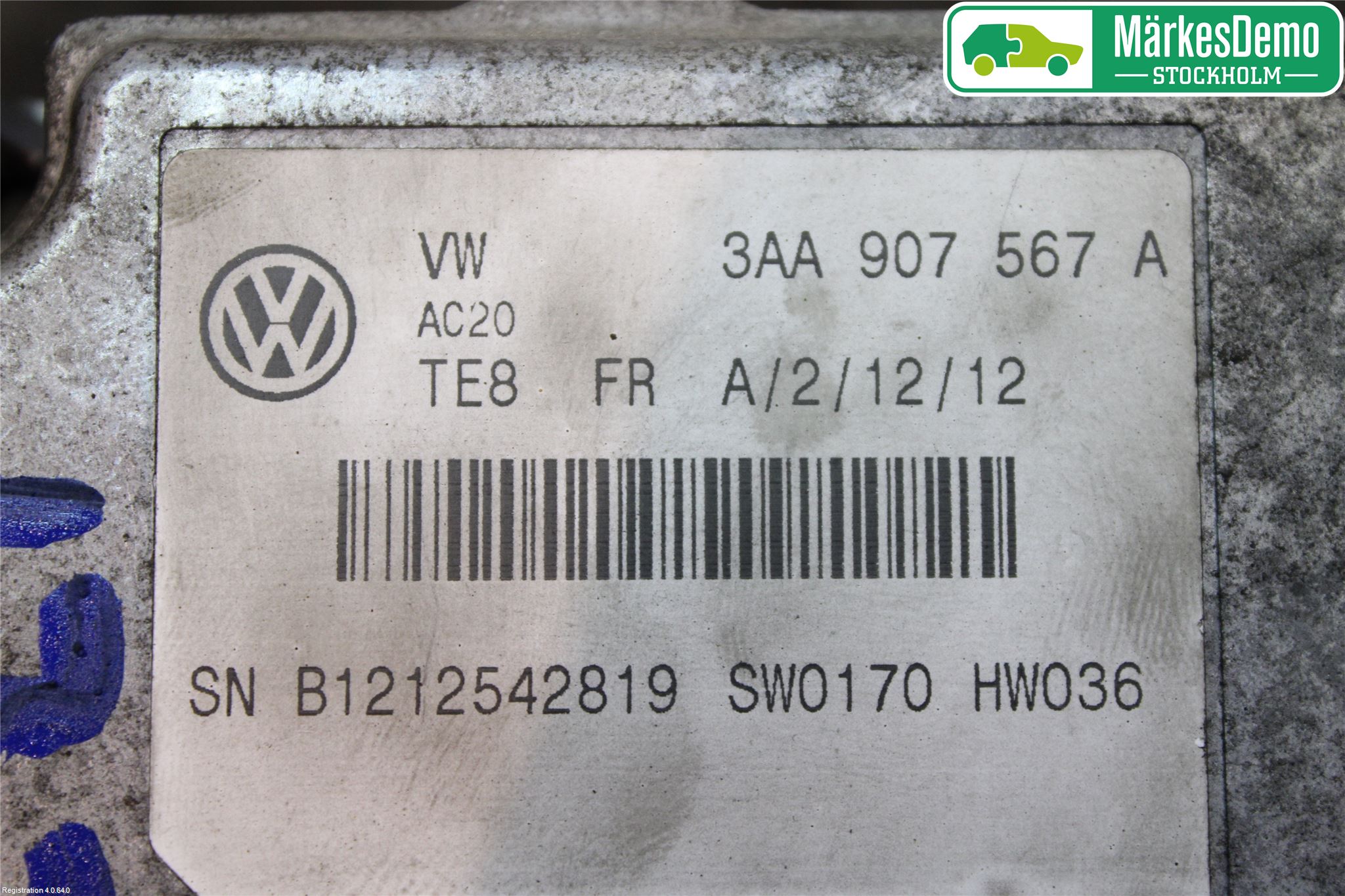 Volkswagen VW PASSAT 11-14 Sensor Adaptiv Farthållare
