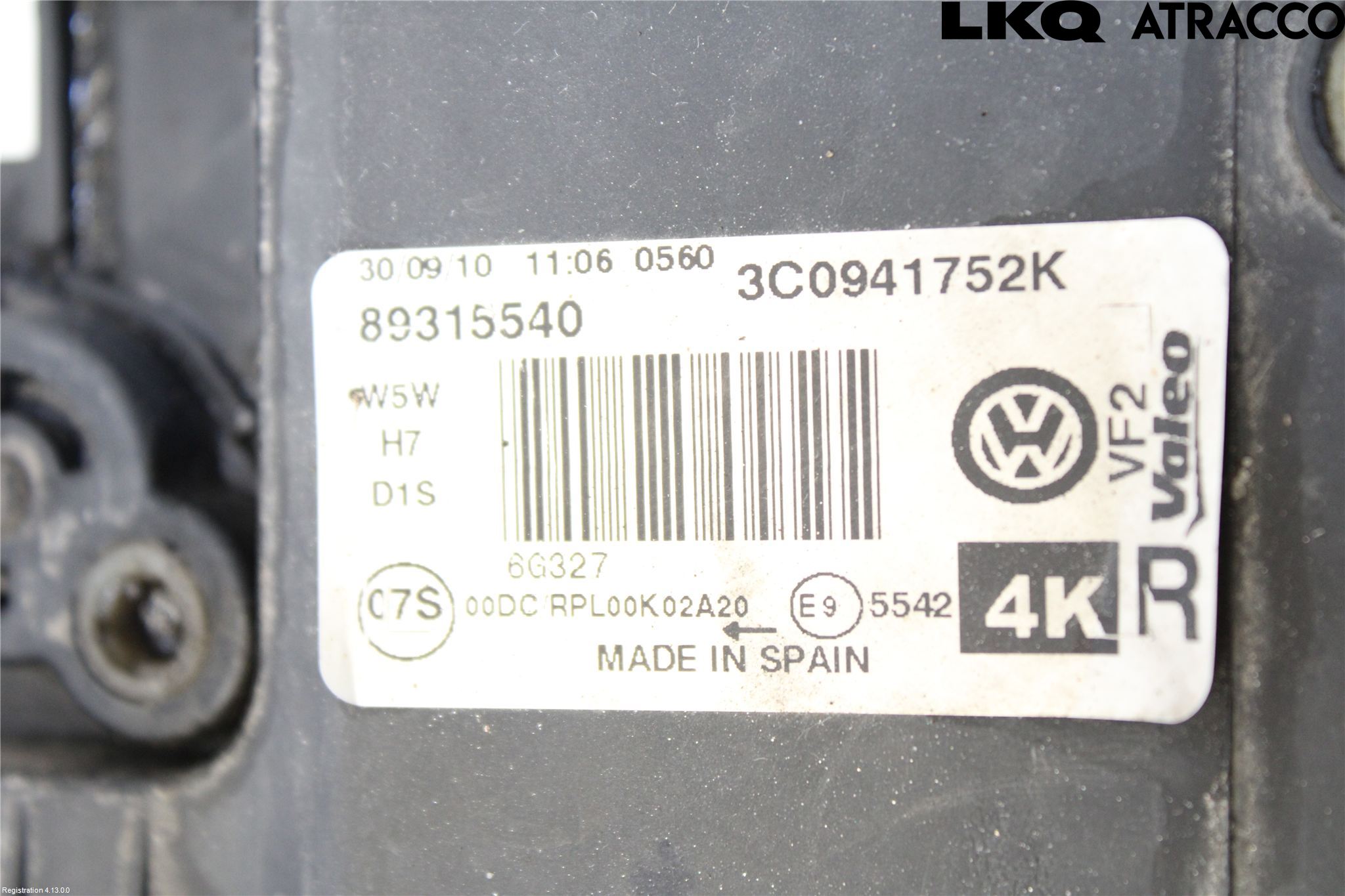 Volkswagen VW PASSAT 05-11 Strålkastare Höger