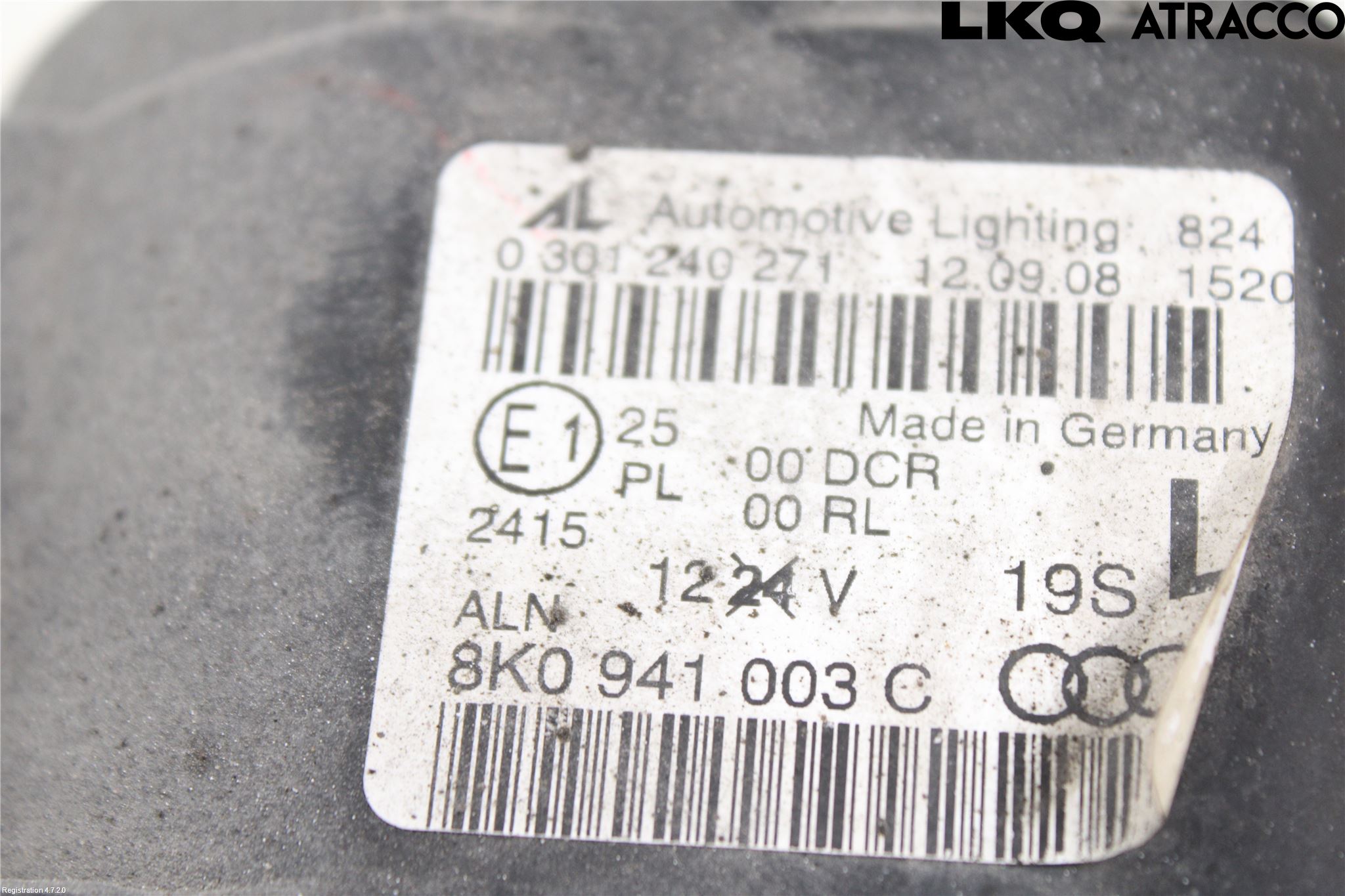 Audi A4/S4 08-11 Strålkastare Vänster