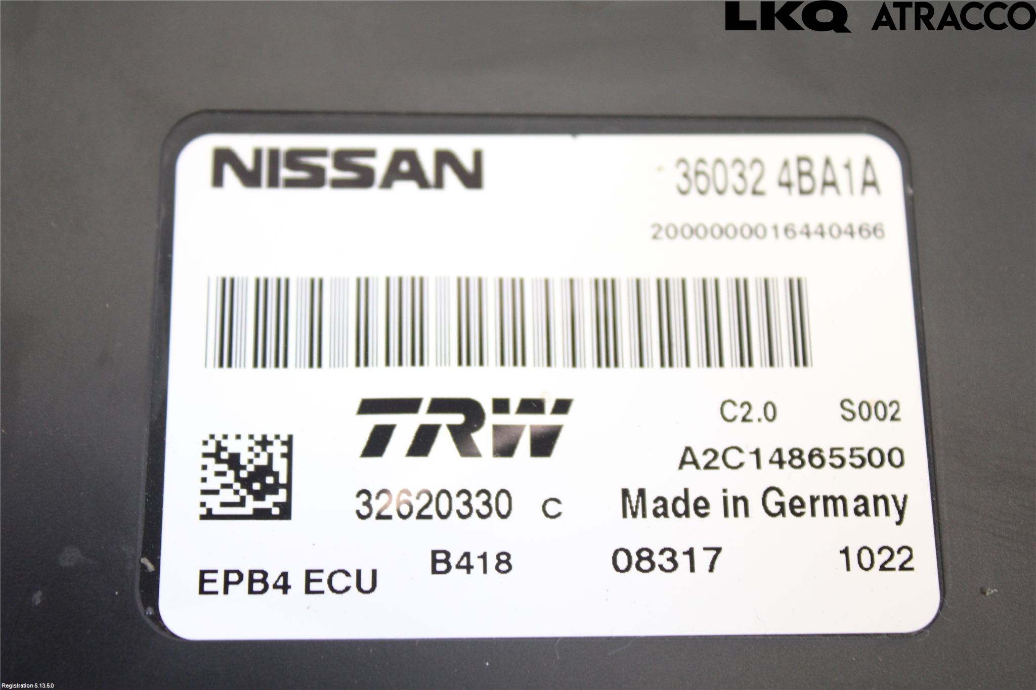 Nissan QASHQAI 14-17 Styrenhet Parkeringshjälp