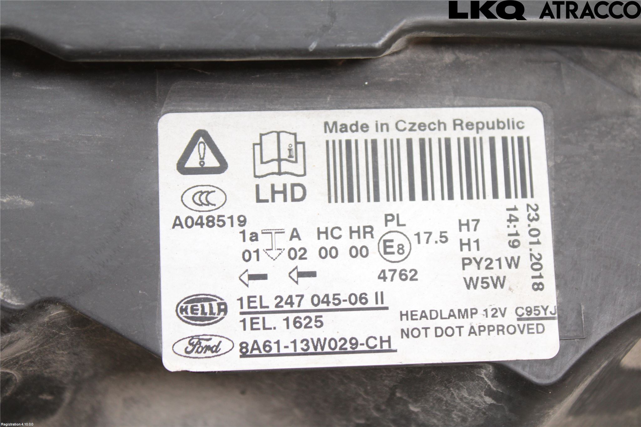 Ford FIESTA 09-12 Strålkastare Höger