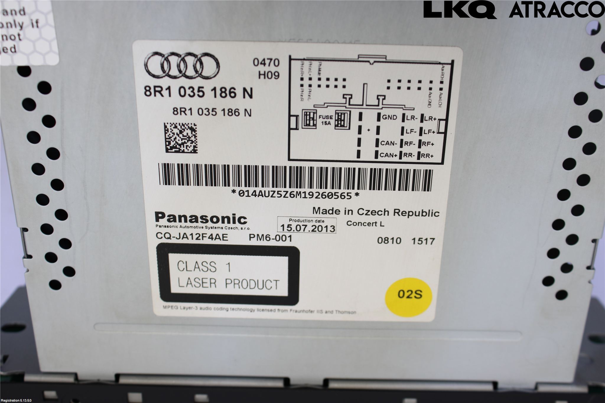 Audi A5 07-16 Cd Radio - Multimediapanel