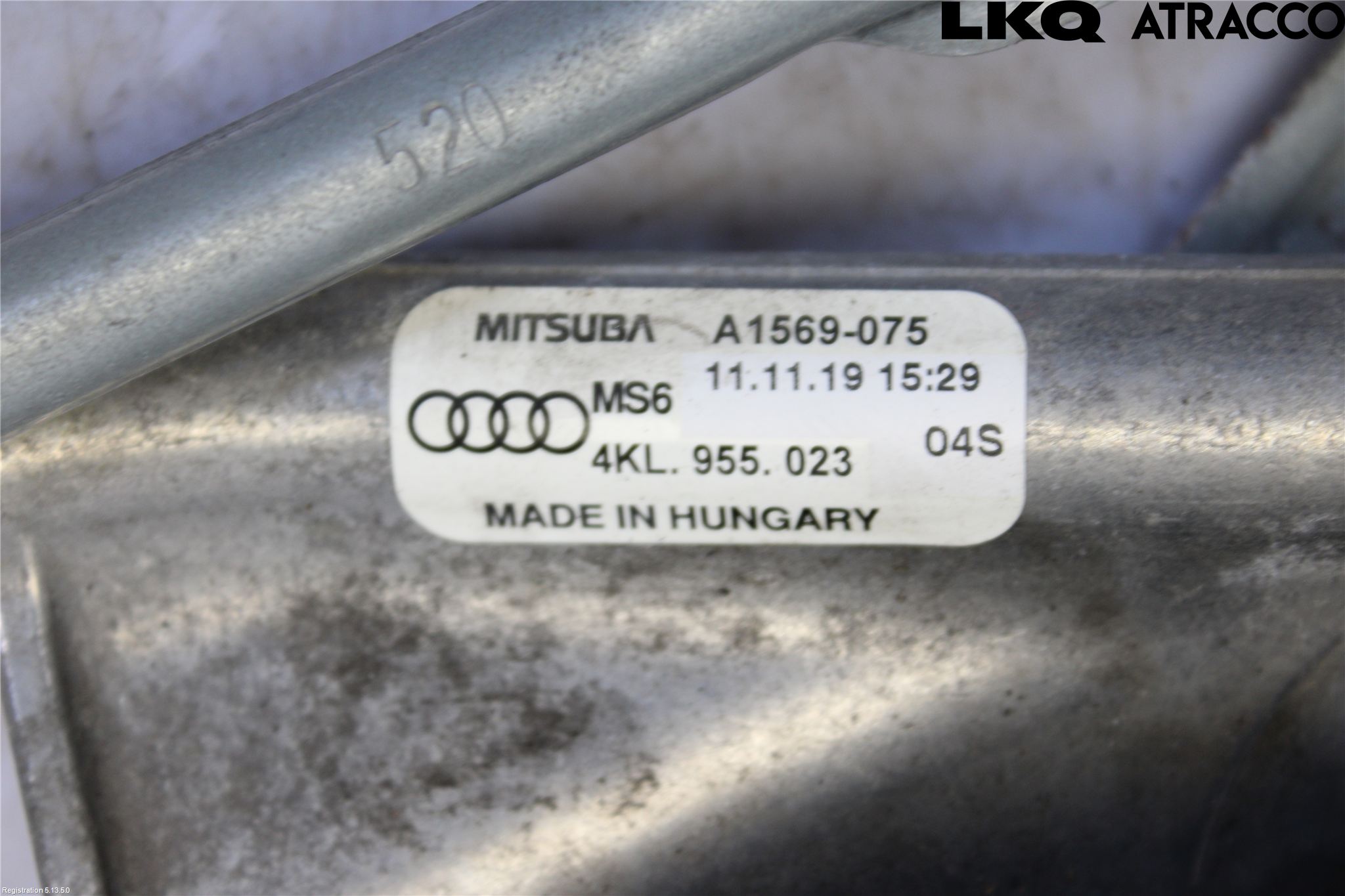 Audi E-TRON, S GE 19- Torkarmekanism Vindruta