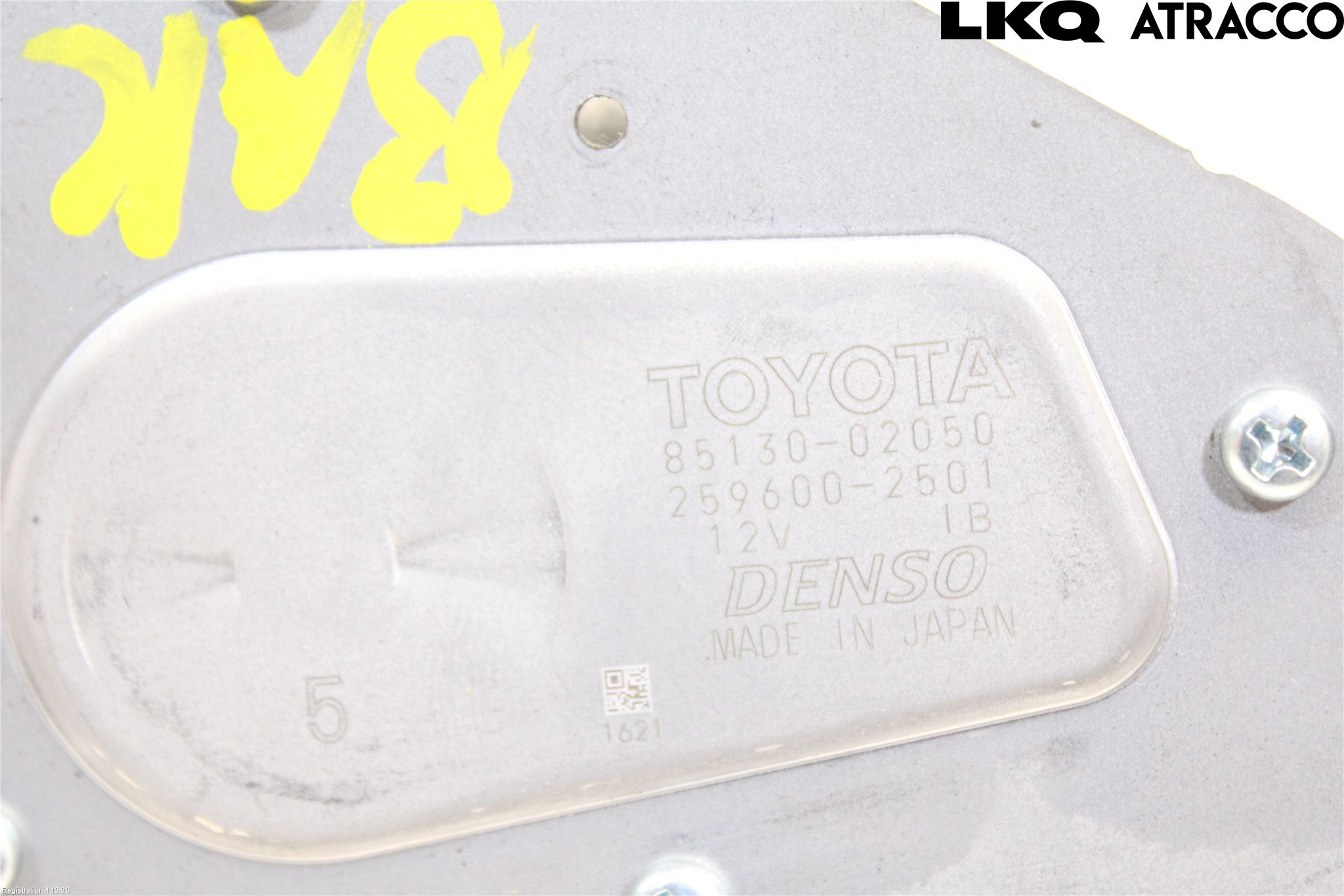 Toyota AURIS 13-19 Torkarmotor Baklucka