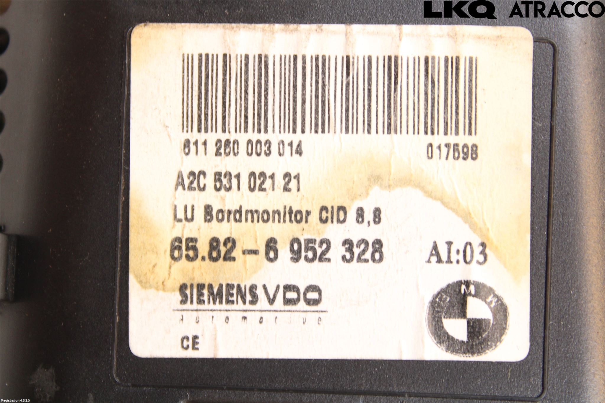 BMW 5 E60/61 Sed/Tou 02-10 Cd Radio - Multimediapanel