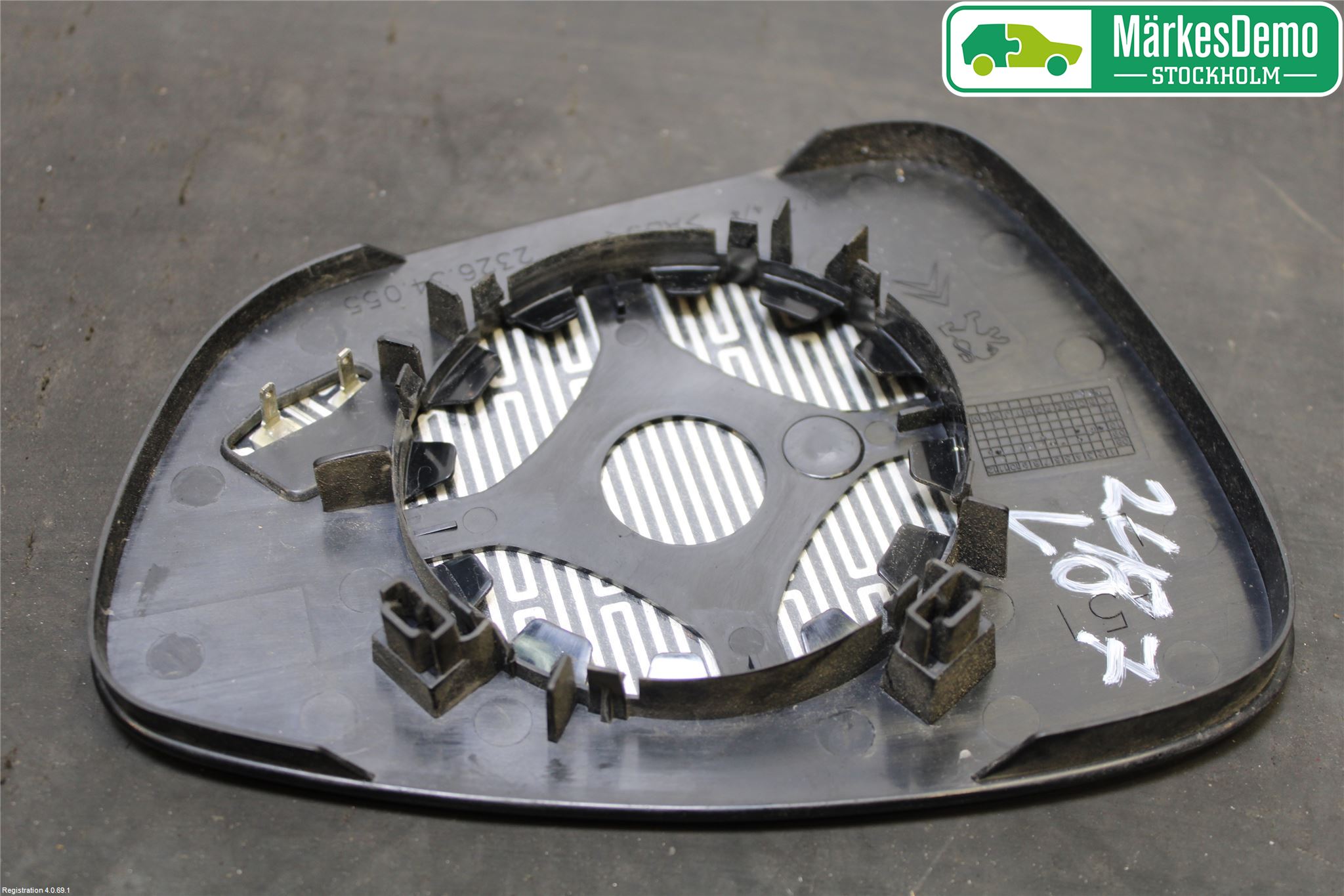 Citroen C3 10-17 Spegelglas Vä