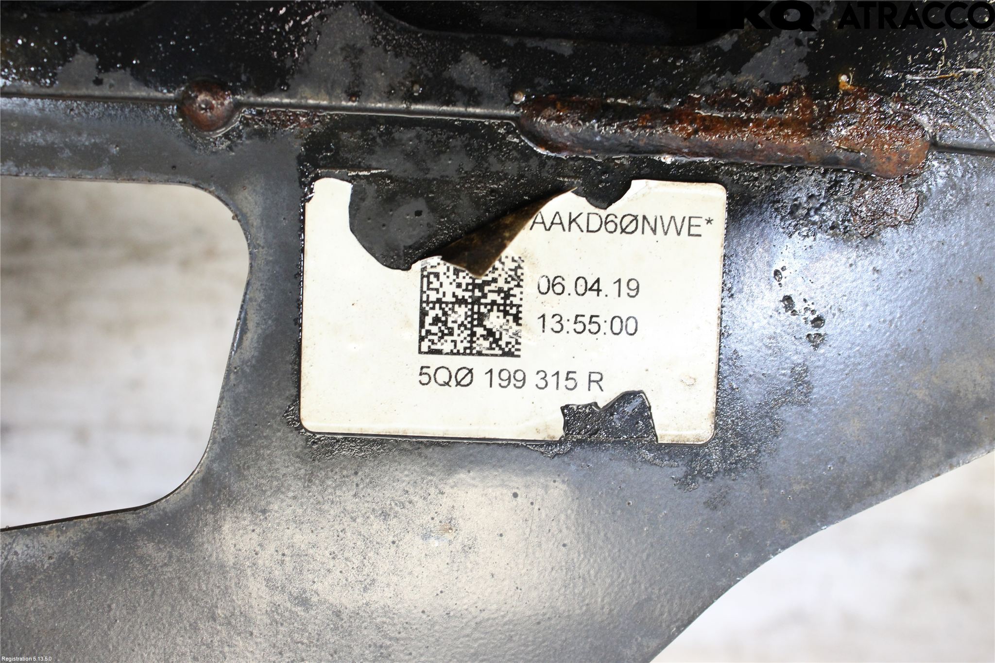 Volkswagen VW GOLF / E-GOLF VII 13-20 Framvagnsbalk