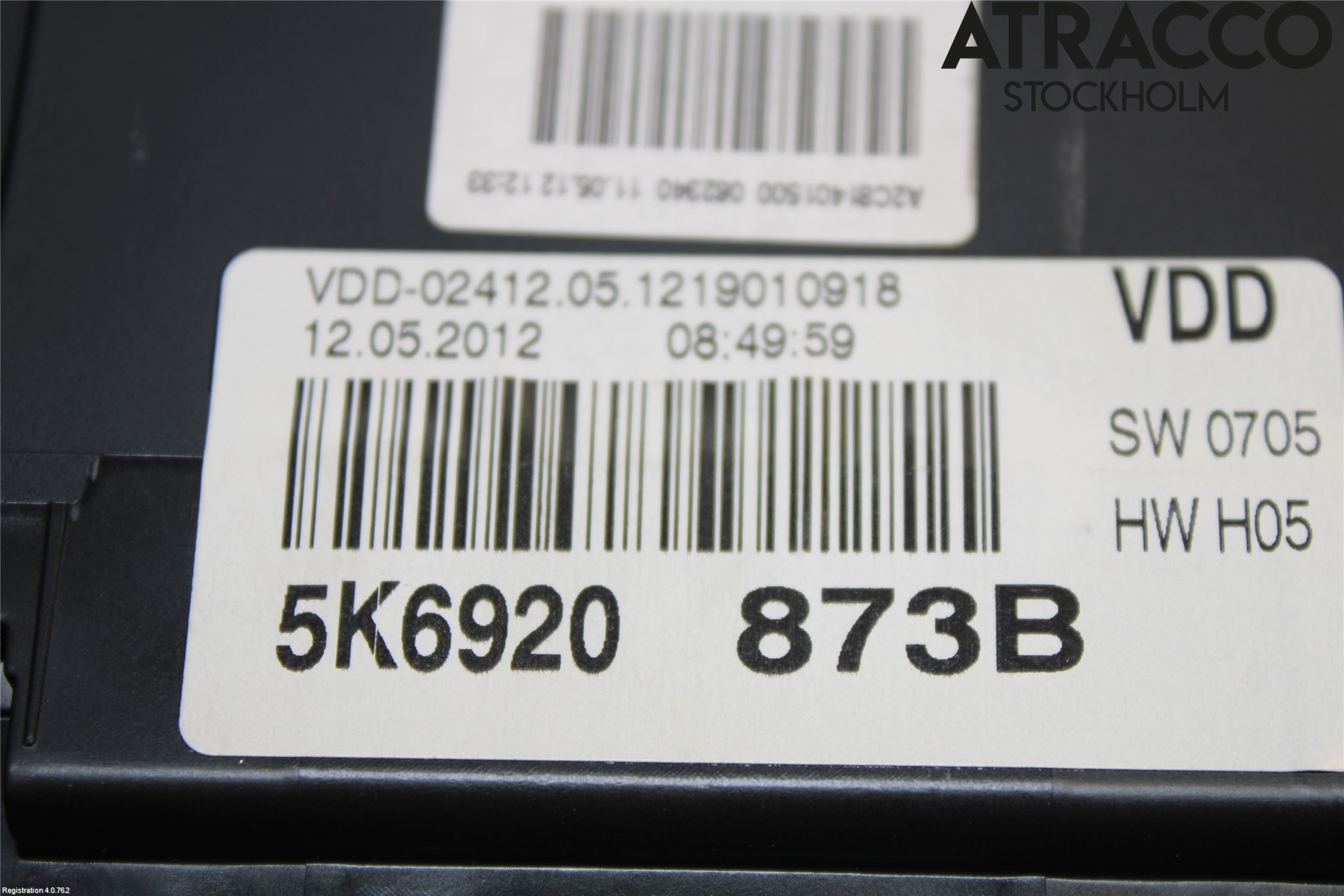 Volkswagen VW GOLF VI 09-13 Instrument Komb