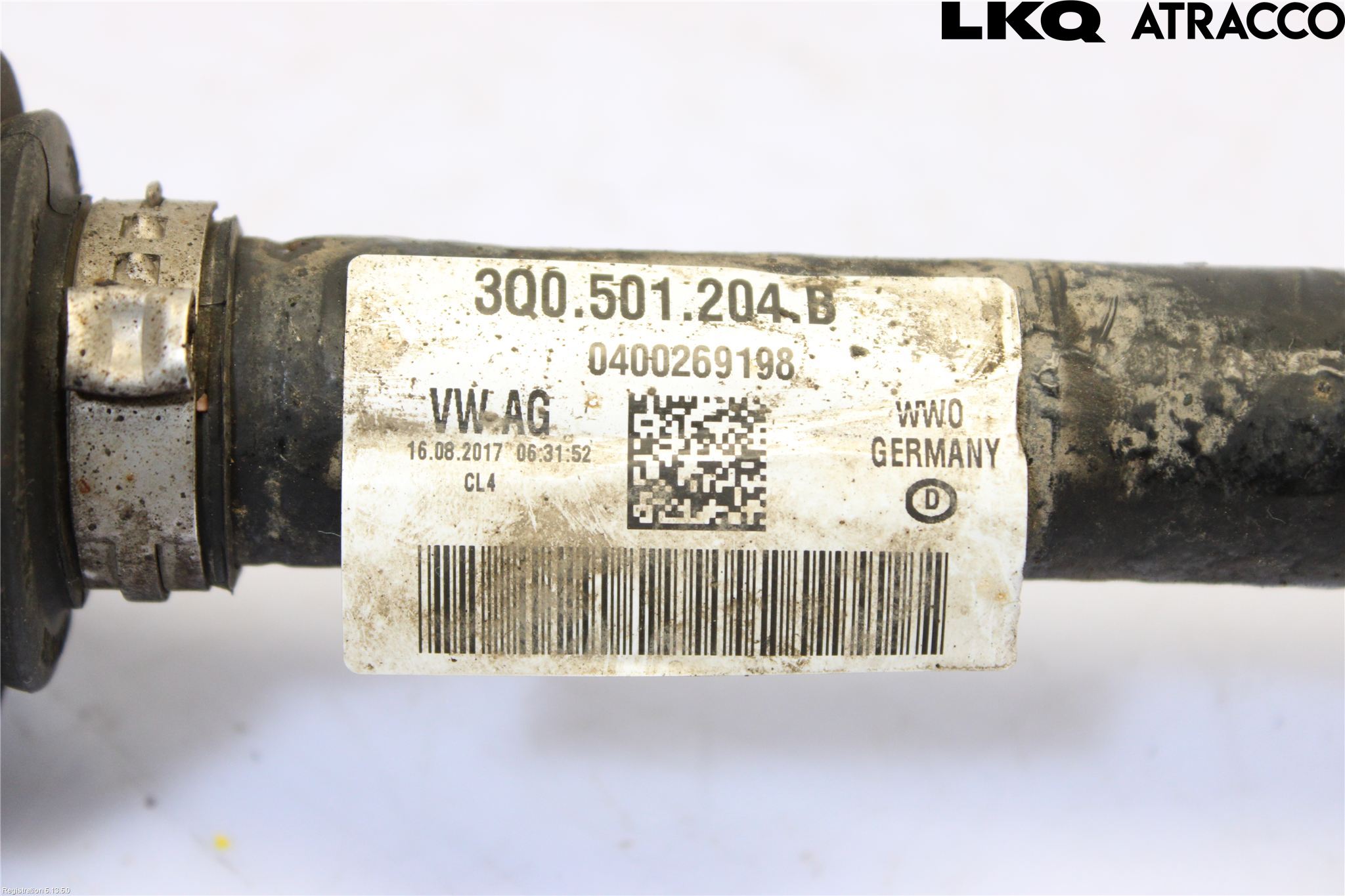 Volkswagen VW TIGUAN 16-24 Drivaxel Bak Höger