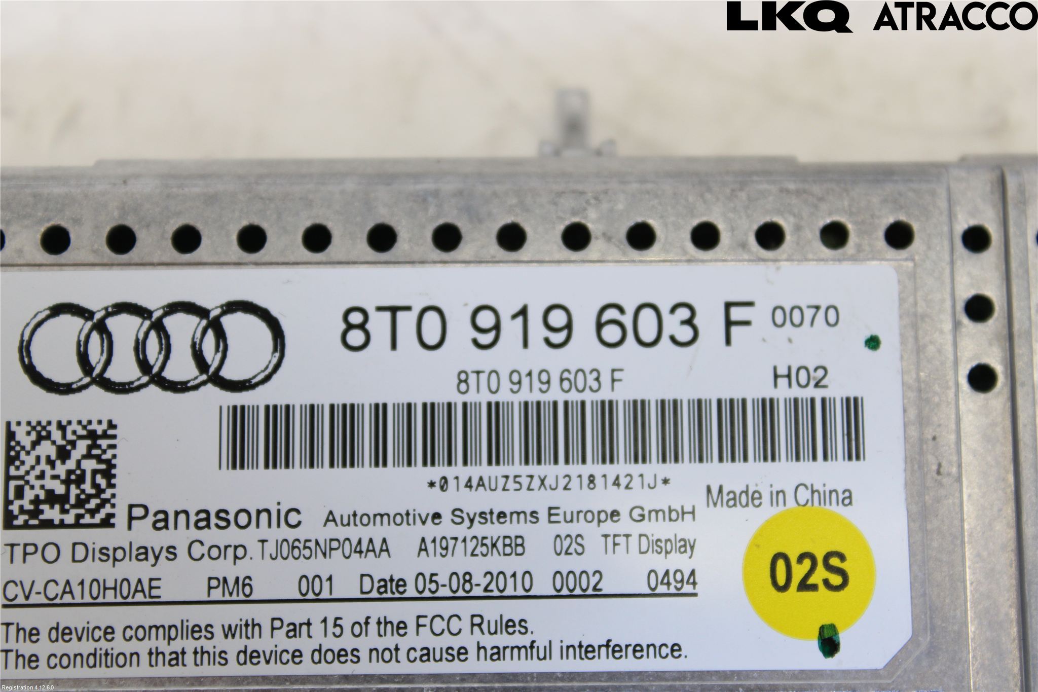 Audi A5 07-16 Multifunktionsdisplay