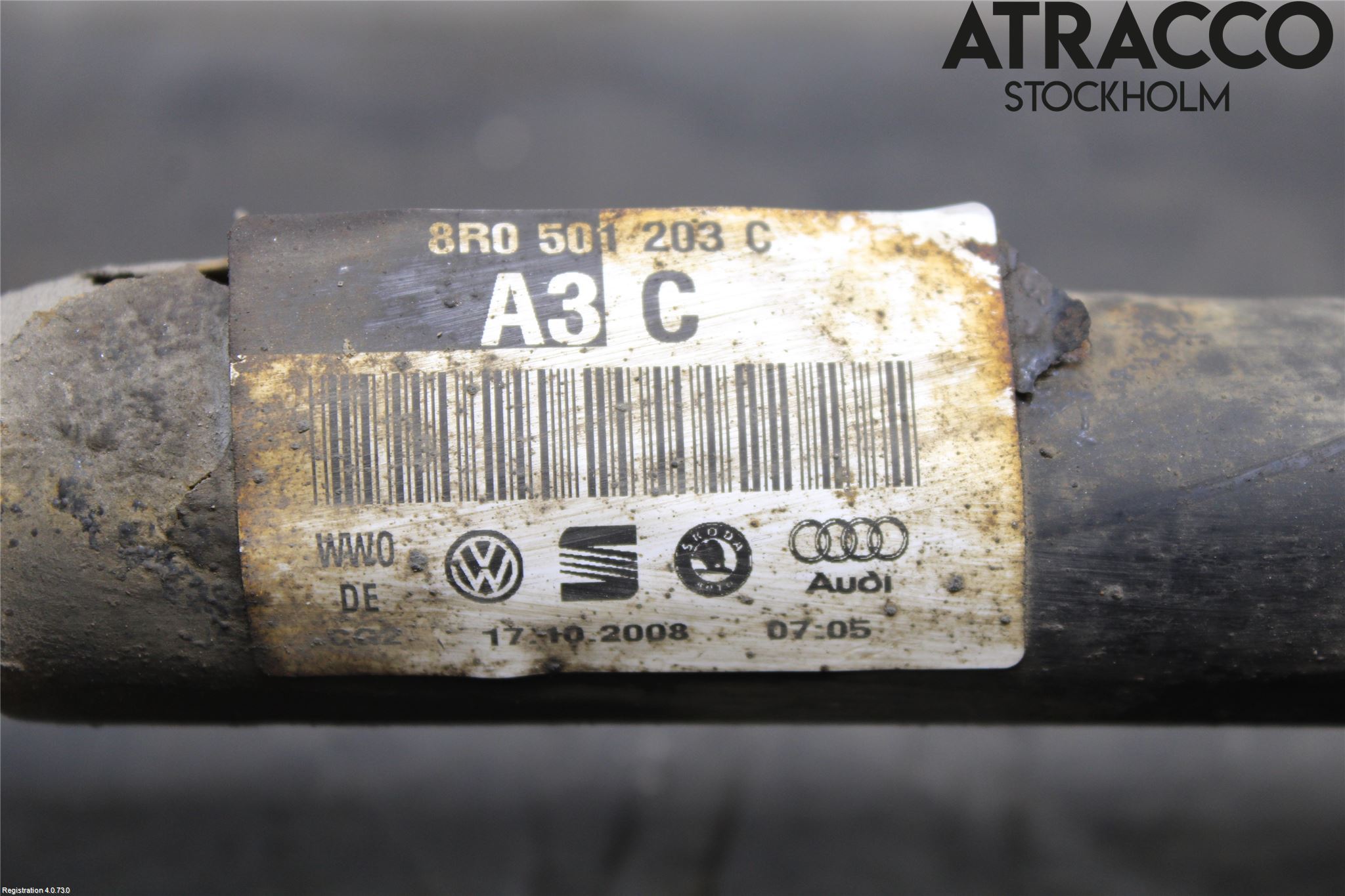 Audi Q5 09-16 Drivaxel Bak Höger