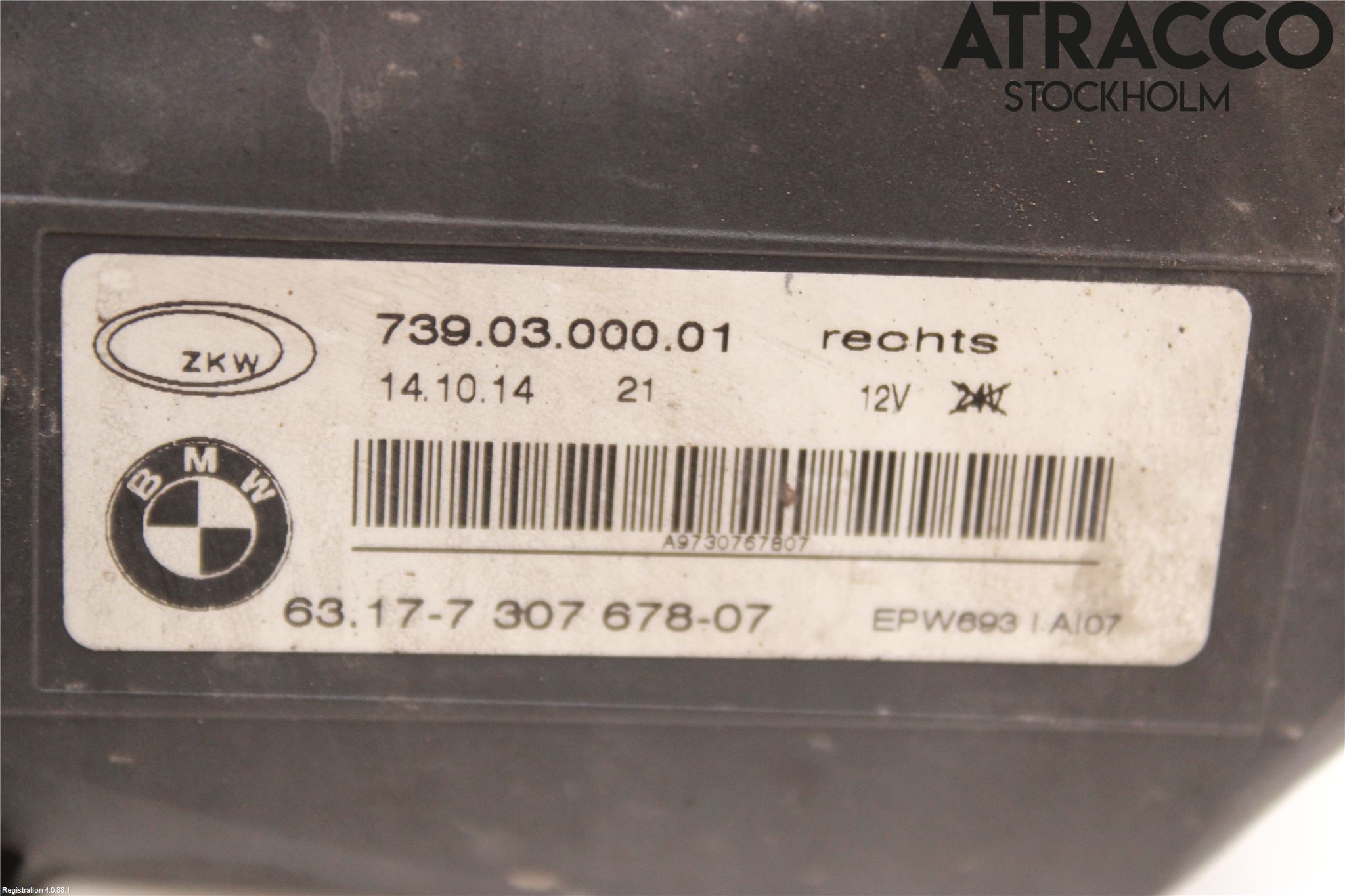 BMW X5 F15 13-18 Dimljus-Varselljus Fram