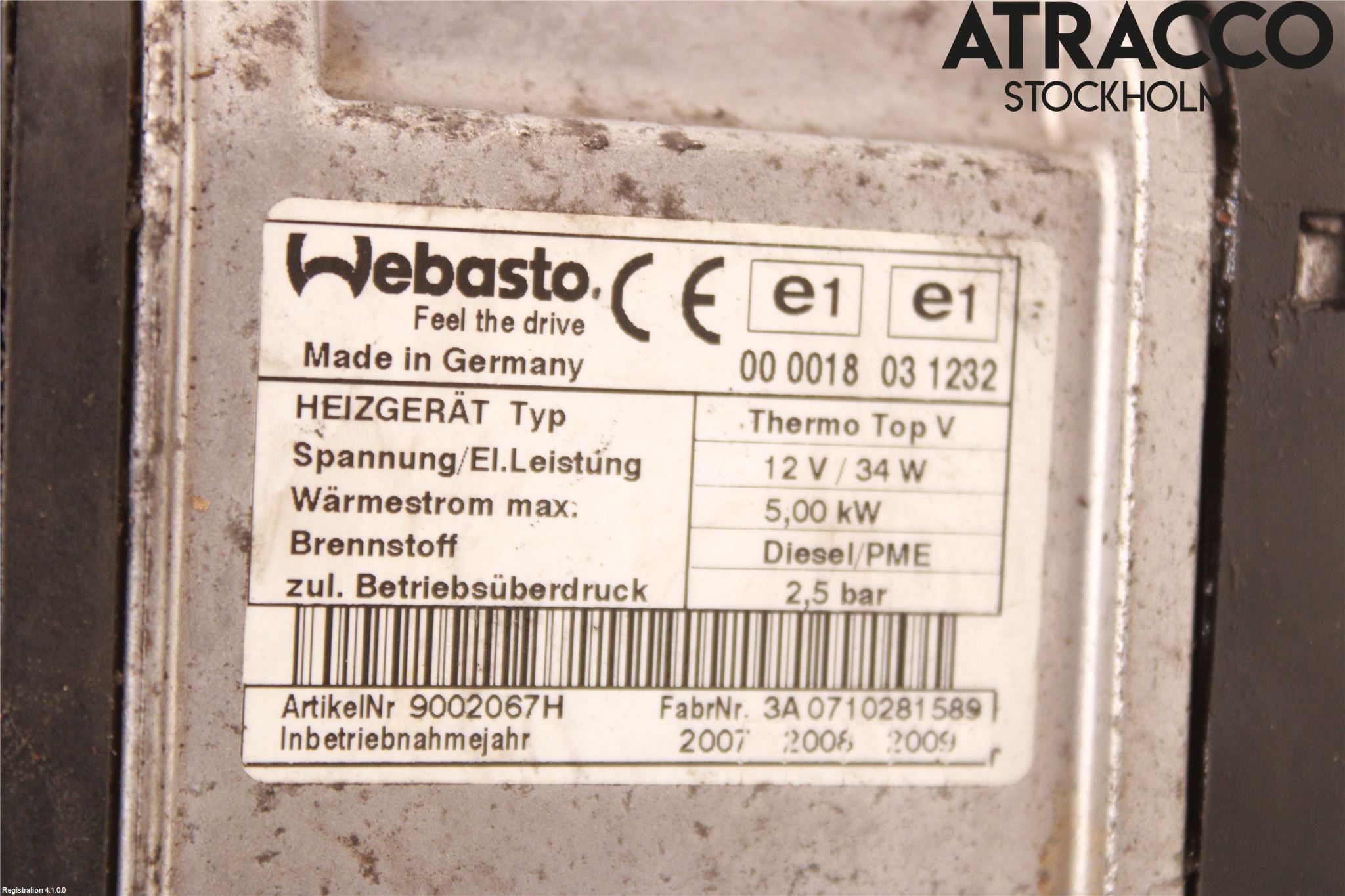 Citroen C5     05-08 Dieselvärmare