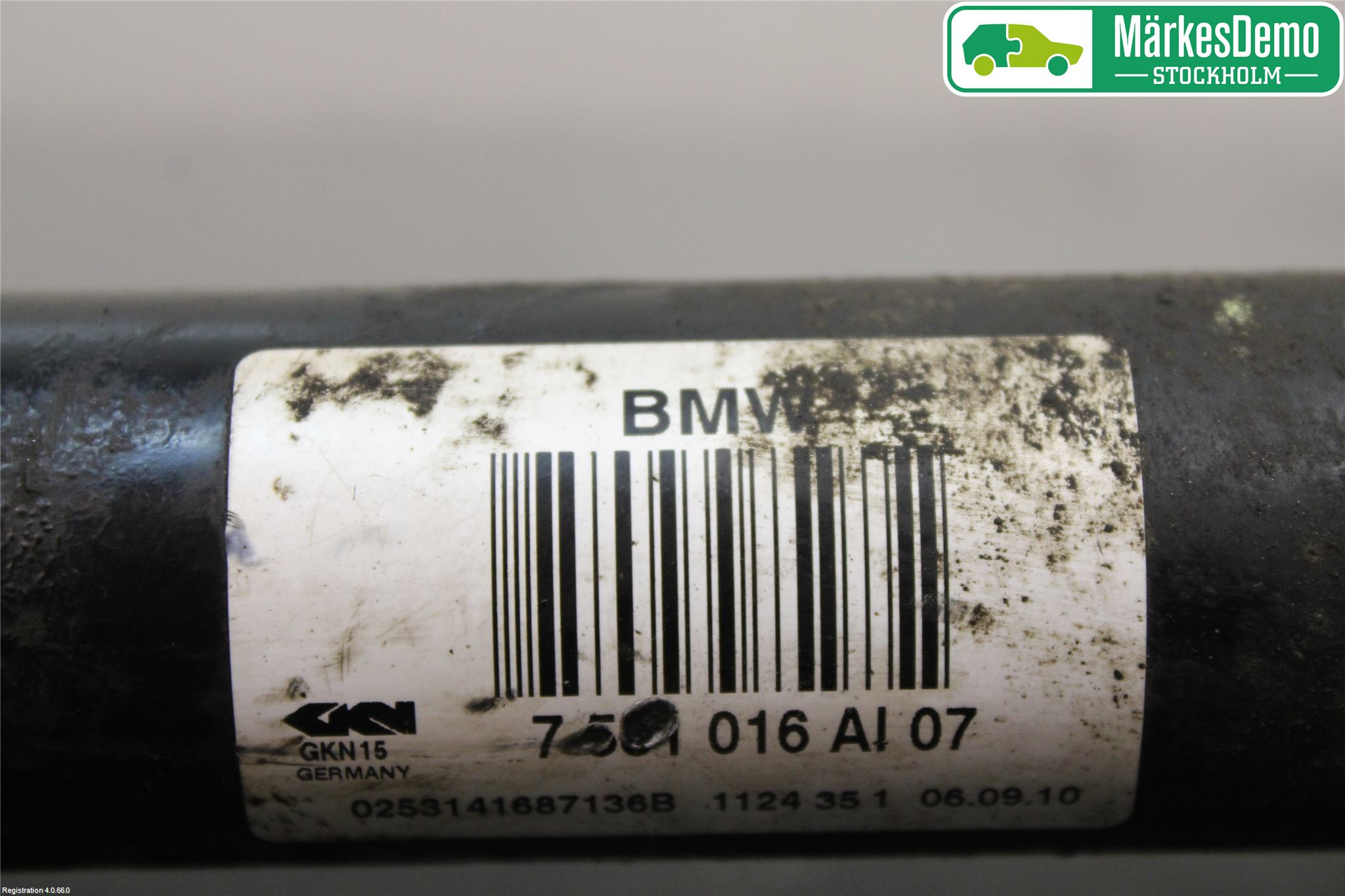 BMW 5 F10/F11/F18 09-17 Drivaxel Bak Höger